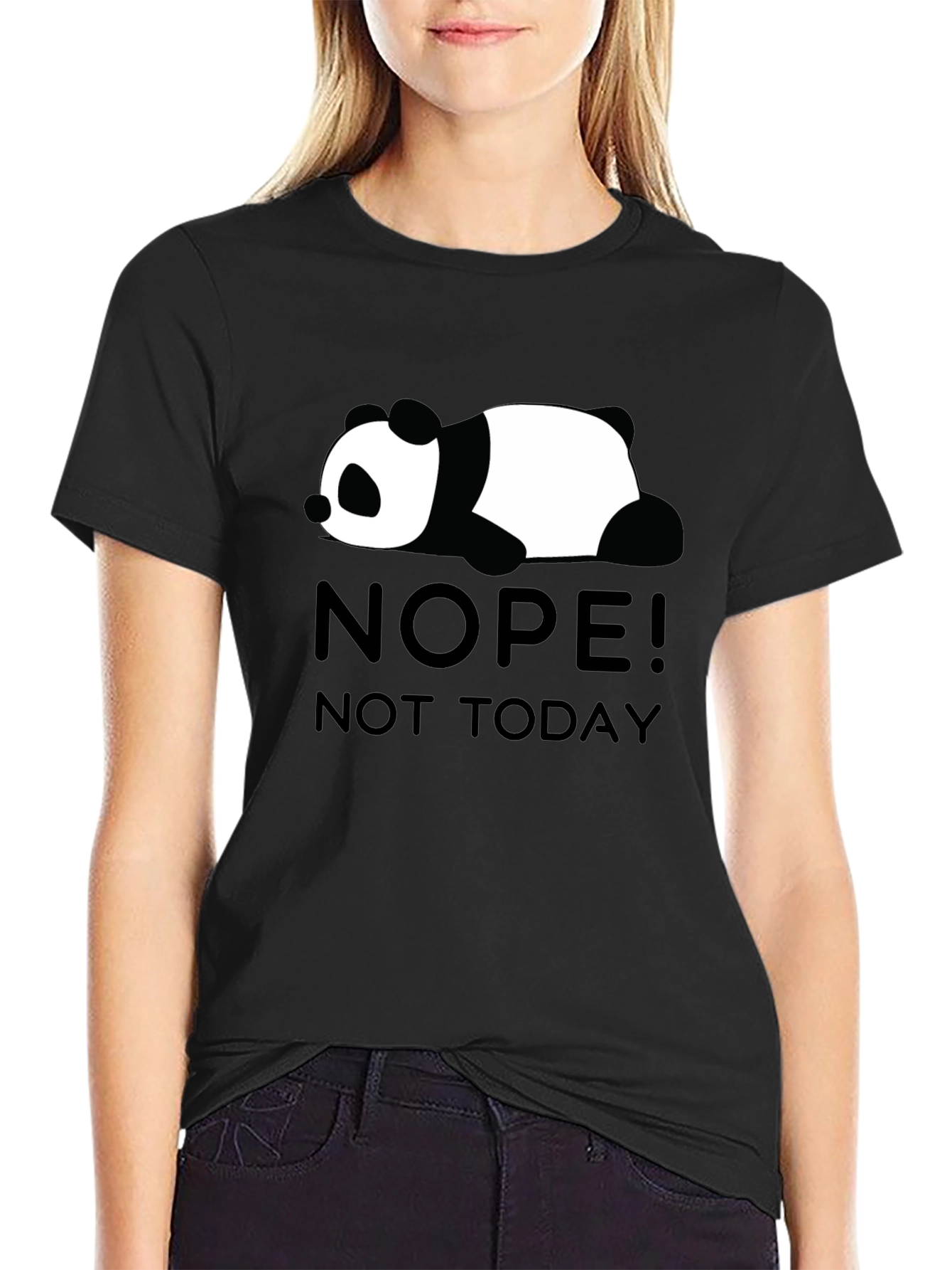 Nope Not Today Panda Tee