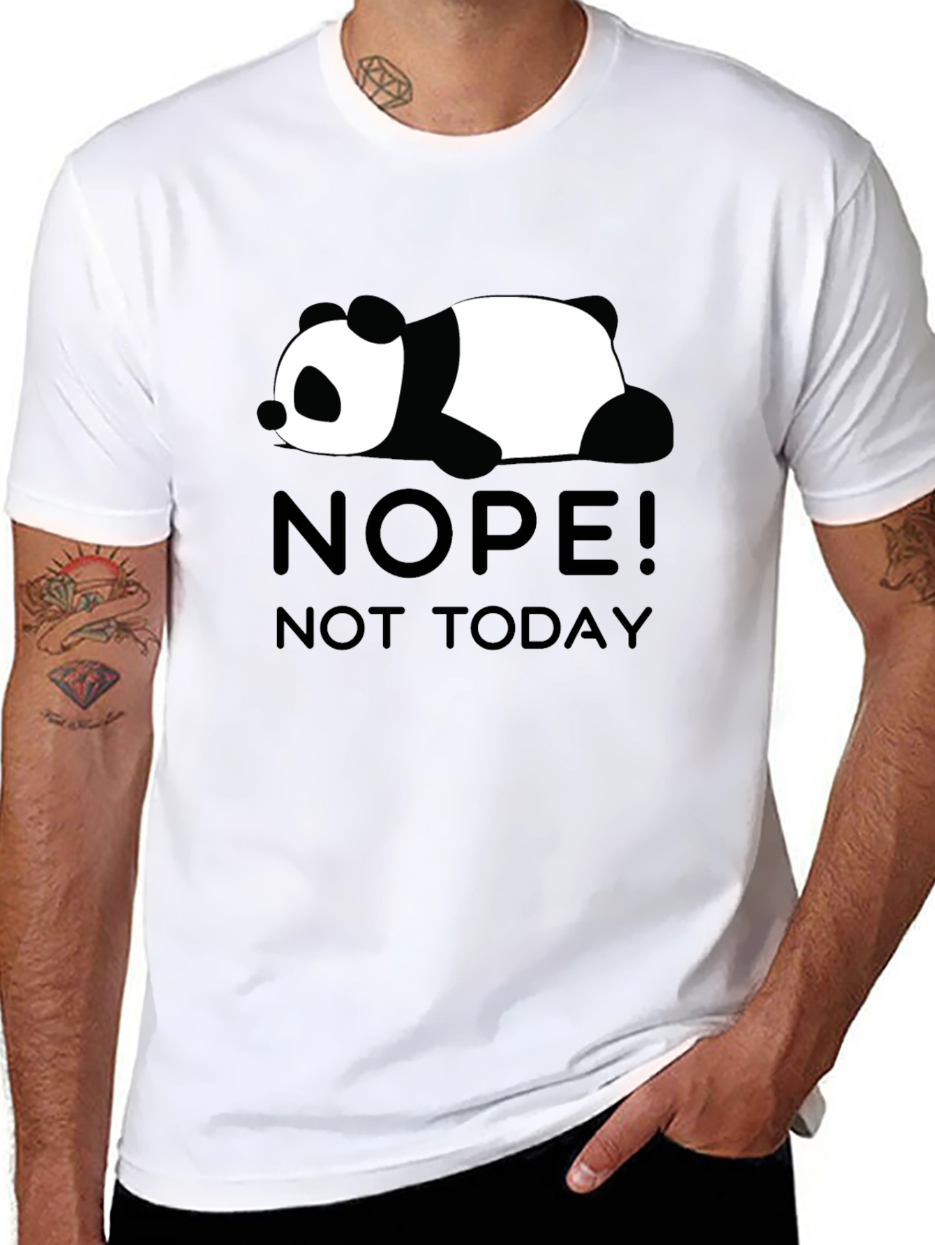 Nope Not Today Panda Tee