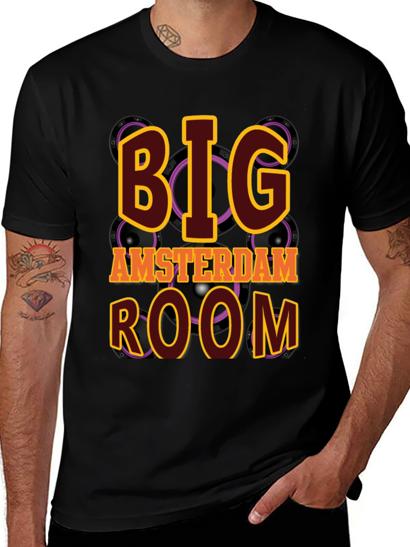 Big Amsterdam Room Black T-Shirt
