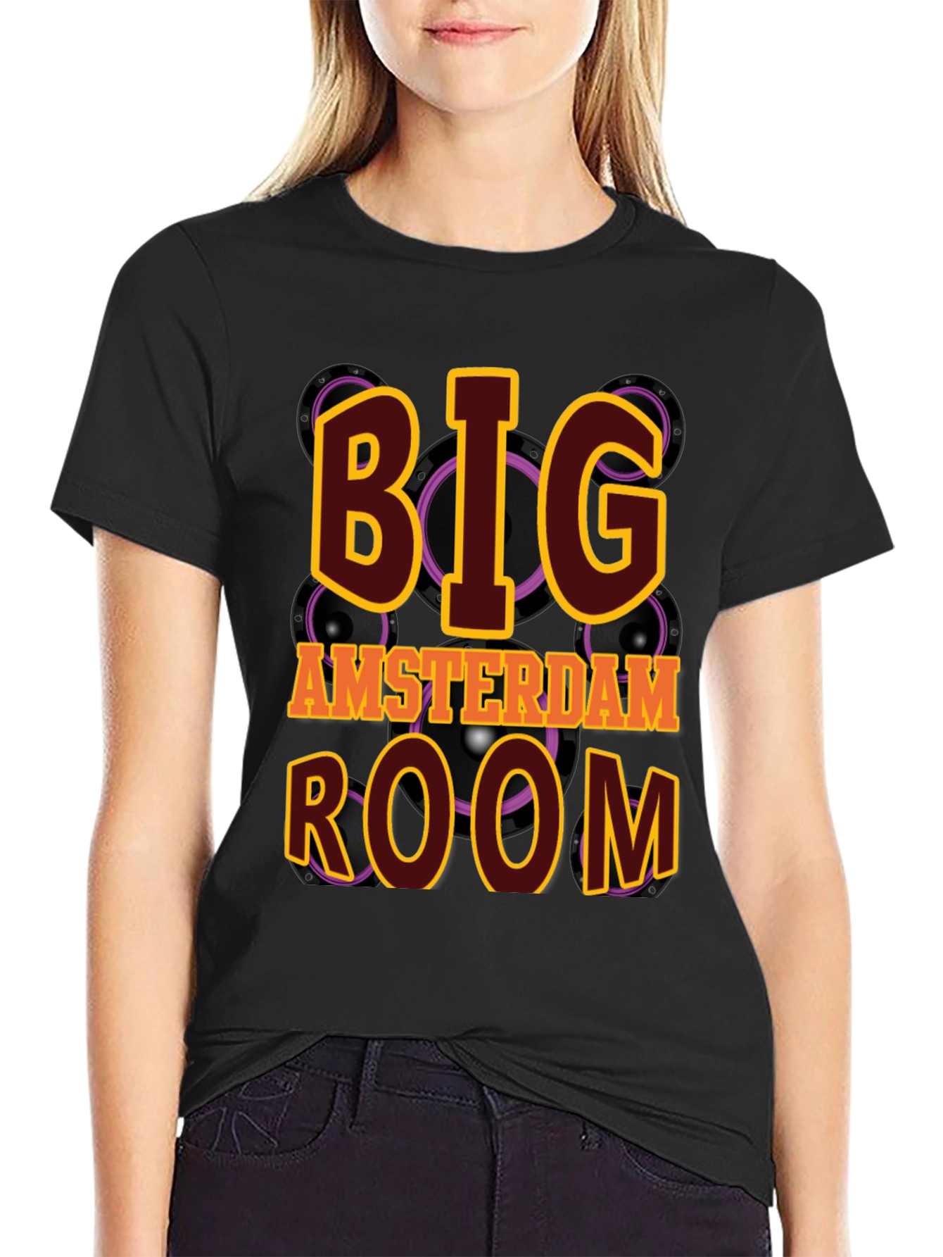 Big Amsterdam Room Black T-Shirt