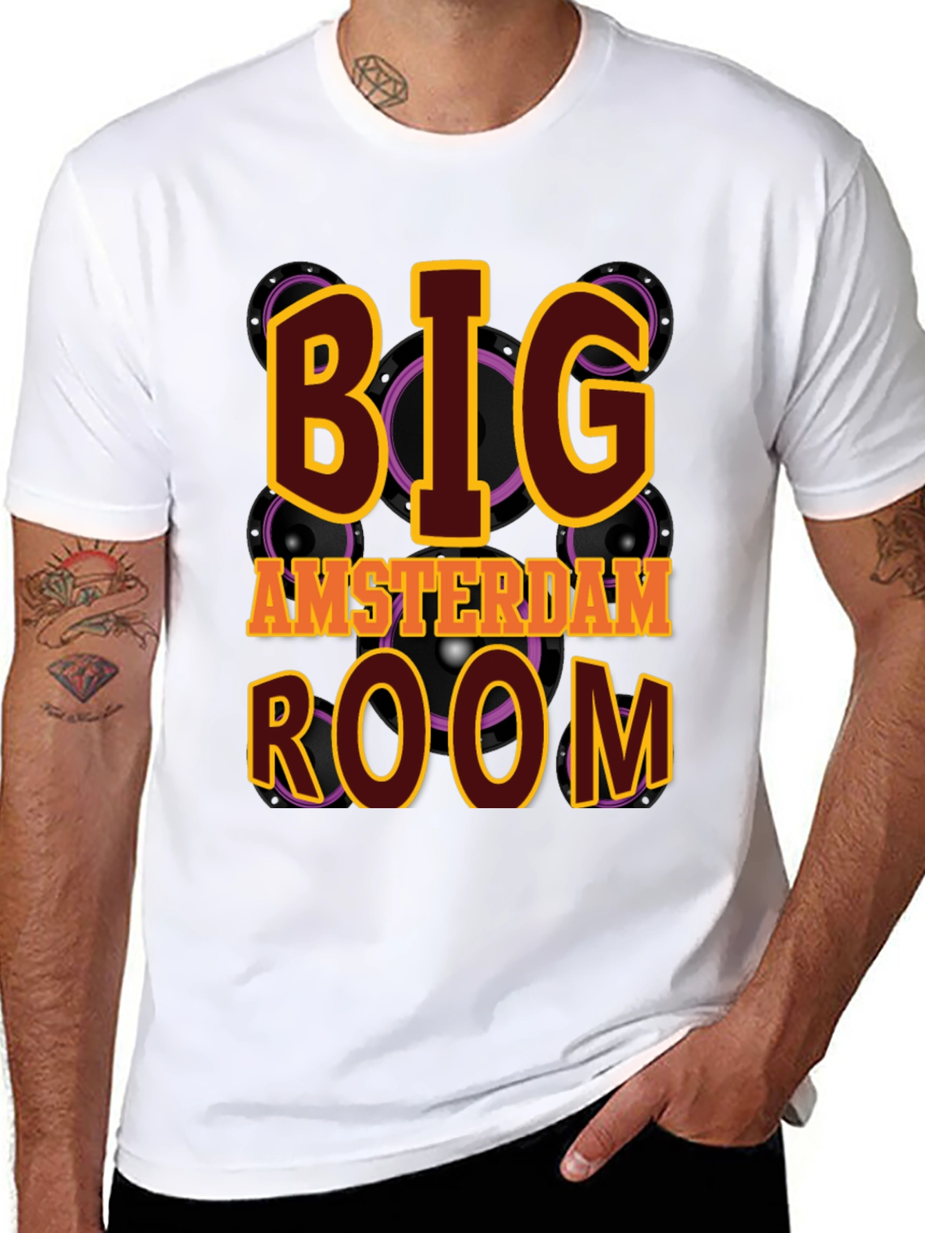 Big Amsterdam Room Black T-Shirt