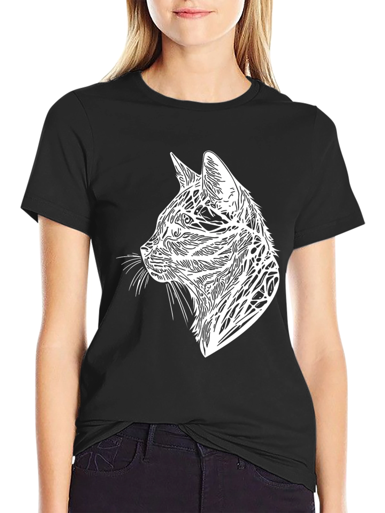 Cat Graphic T-Shirt - Cool Style
