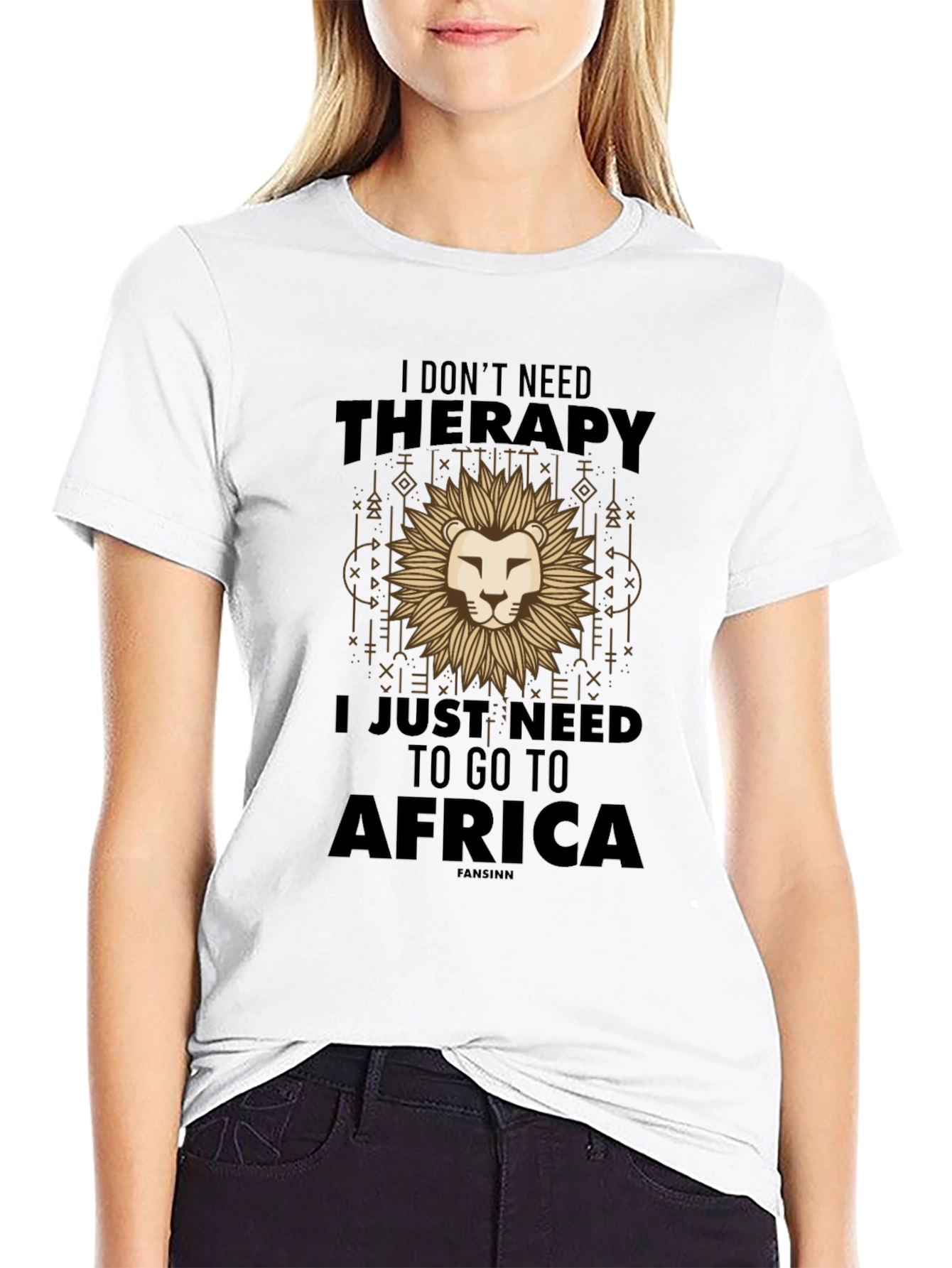 Africa Therapy Graphic T-Shirt - Mens Cotton Tee