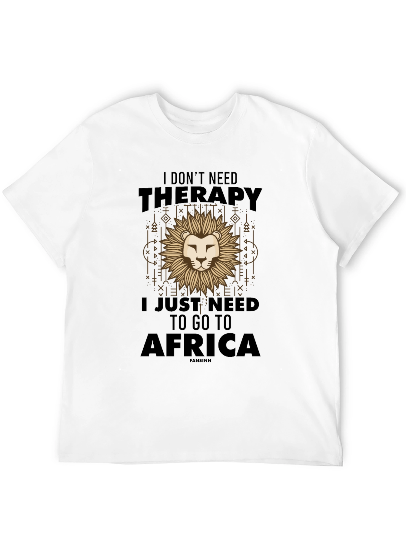 Africa Therapy Graphic T-Shirt - Mens Cotton Tee