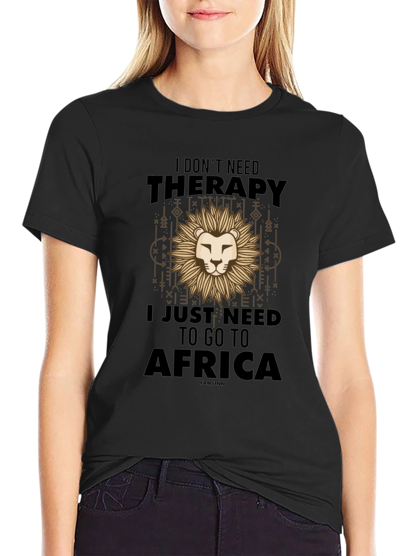 Africa Therapy Graphic T-Shirt - Mens Cotton Tee