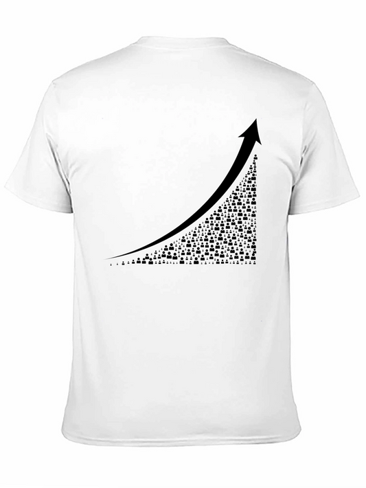 Trending Upward Tee - Success Graphic T-Shirt
