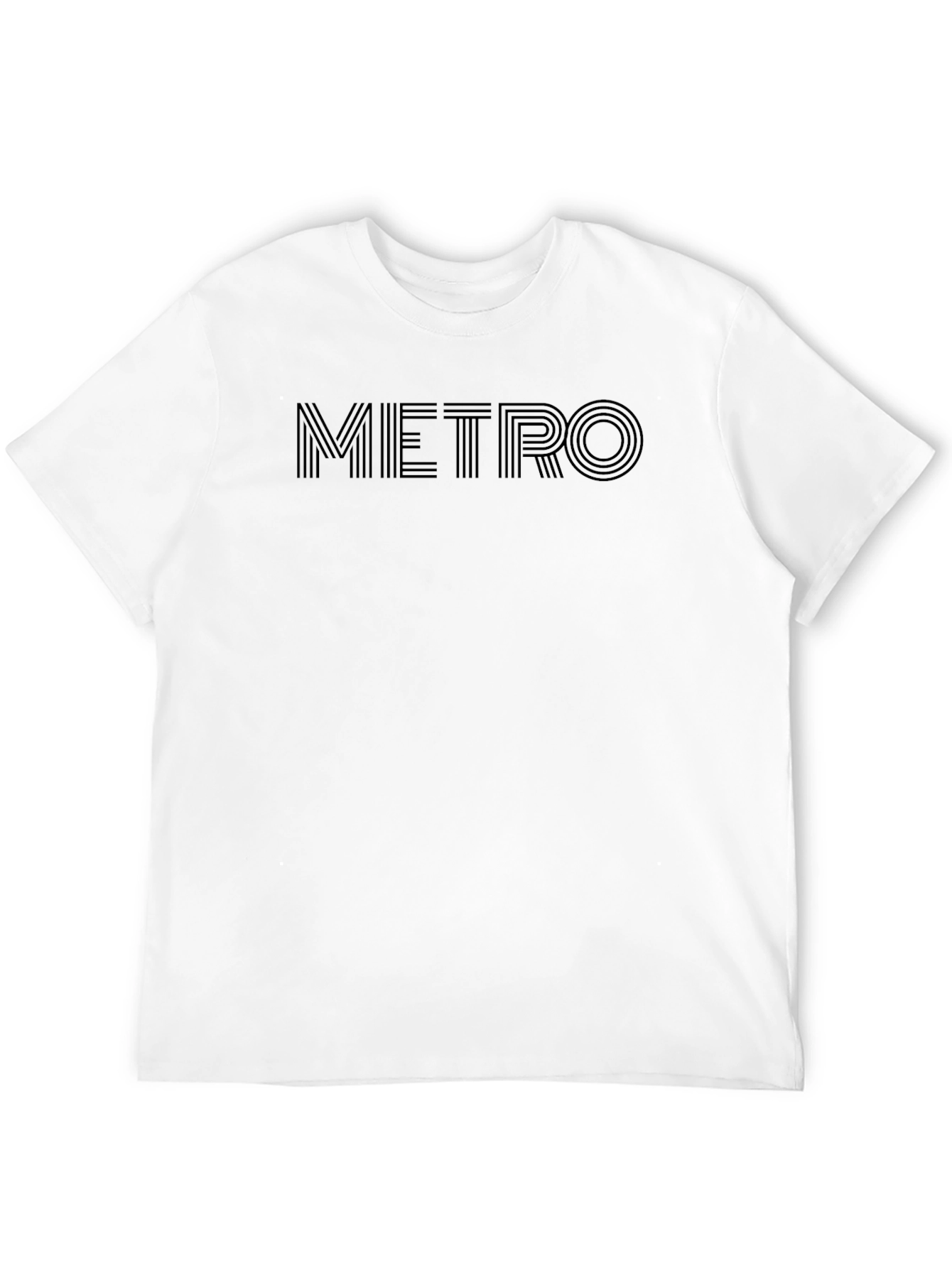 Metro Graphic Tee - Stylish Black Cotton T-Shirt