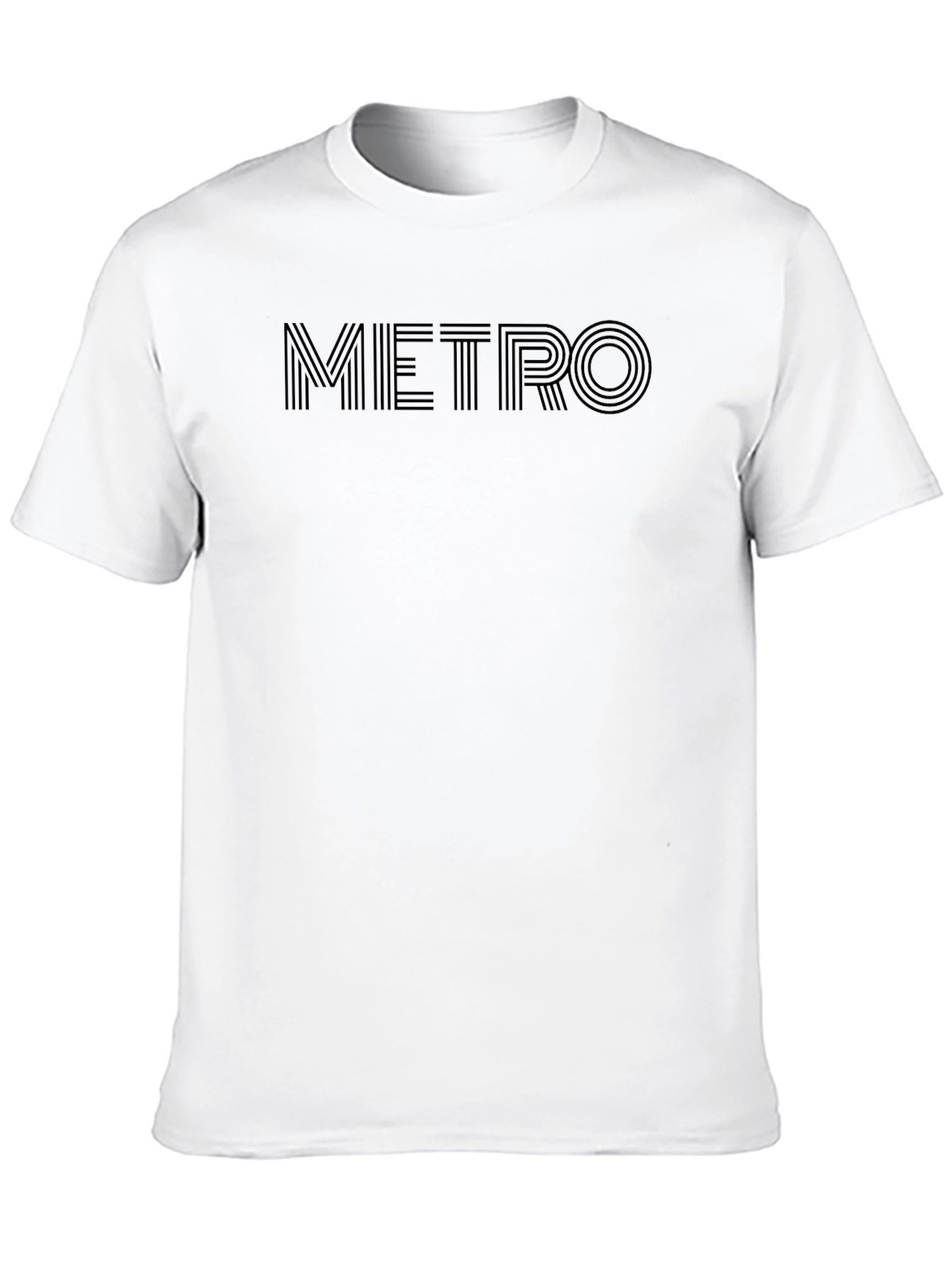 Metro Graphic Tee - Stylish Black Cotton T-Shirt