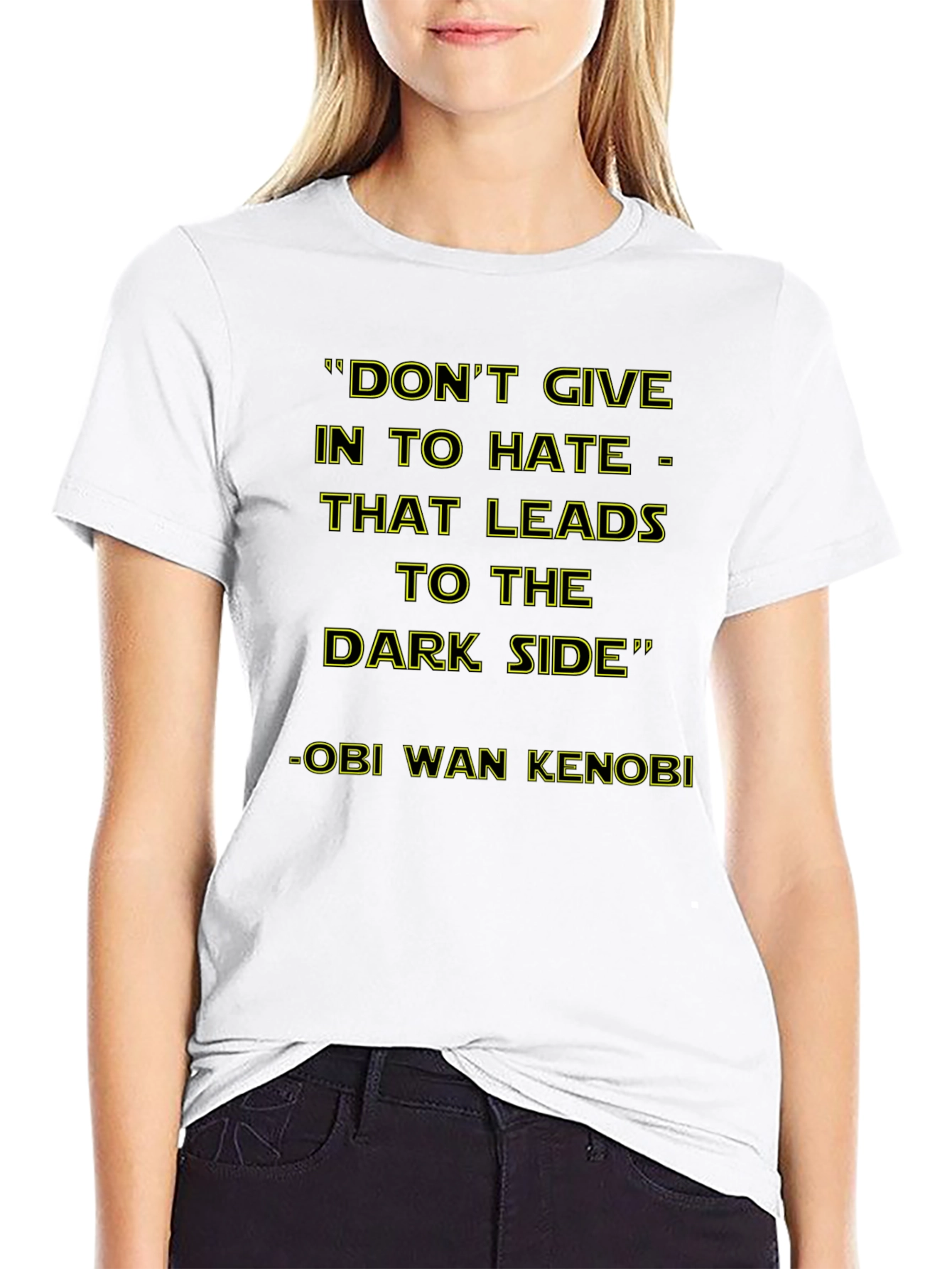 Star Wars Dark Side T-Shirt - Obi-Wan Kenobi Quote