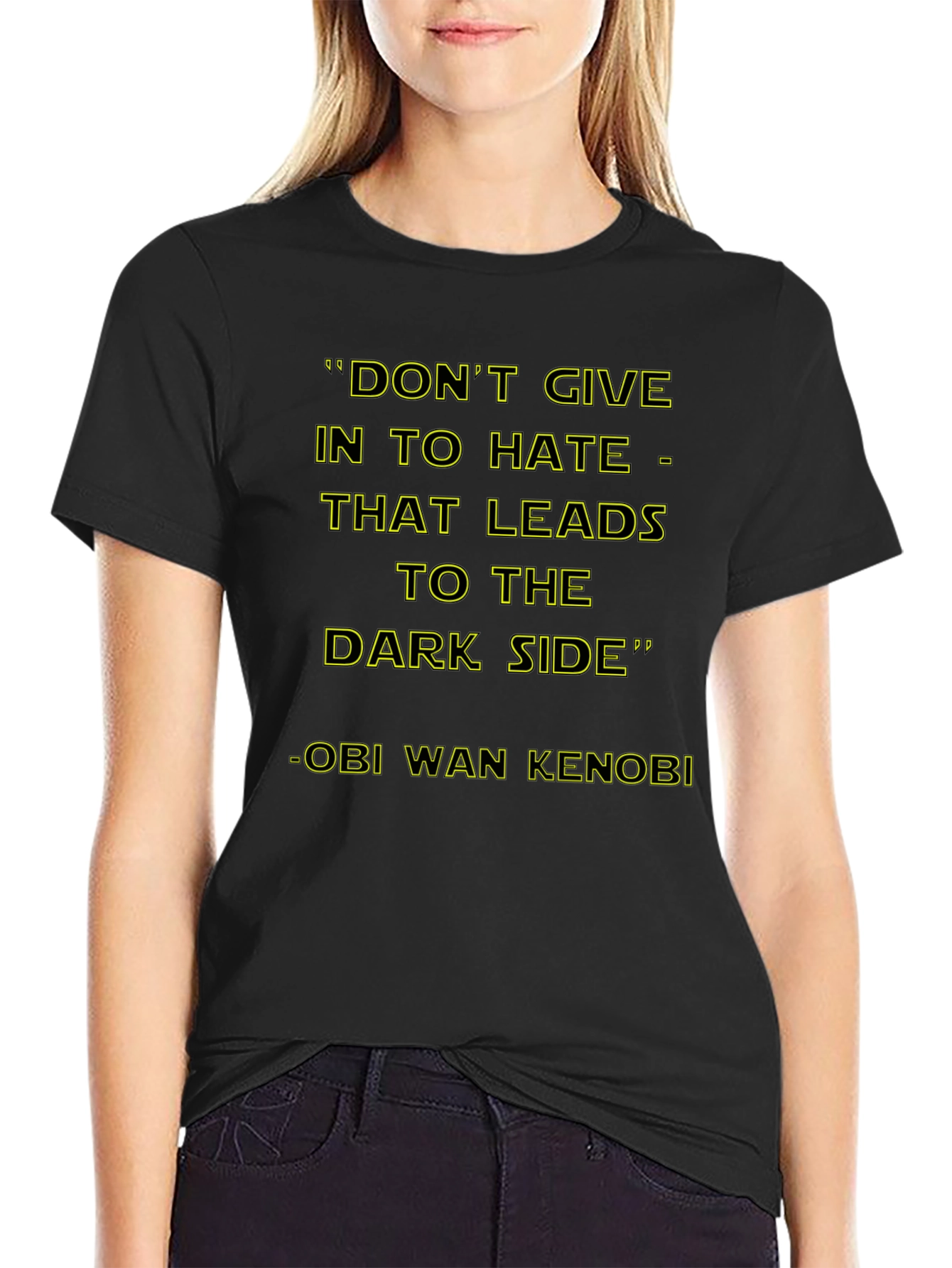 Star Wars Dark Side T-Shirt - Obi-Wan Kenobi Quote