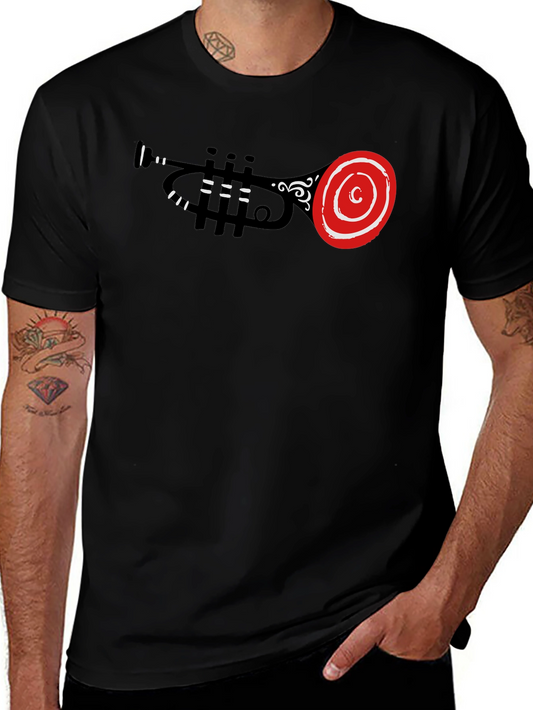 Trumpet Graphic Black T-Shirt