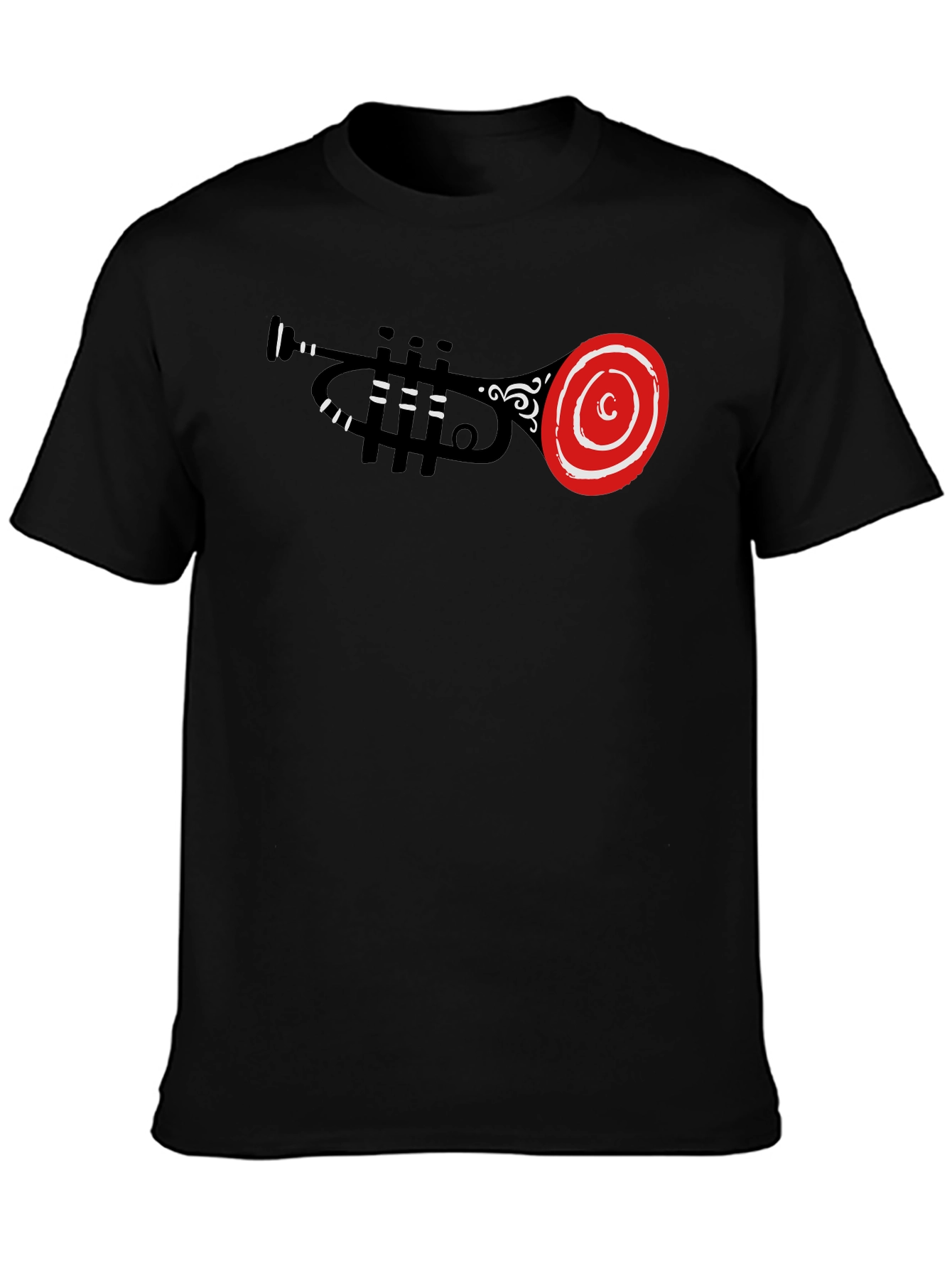 Trumpet Graphic Black T-Shirt