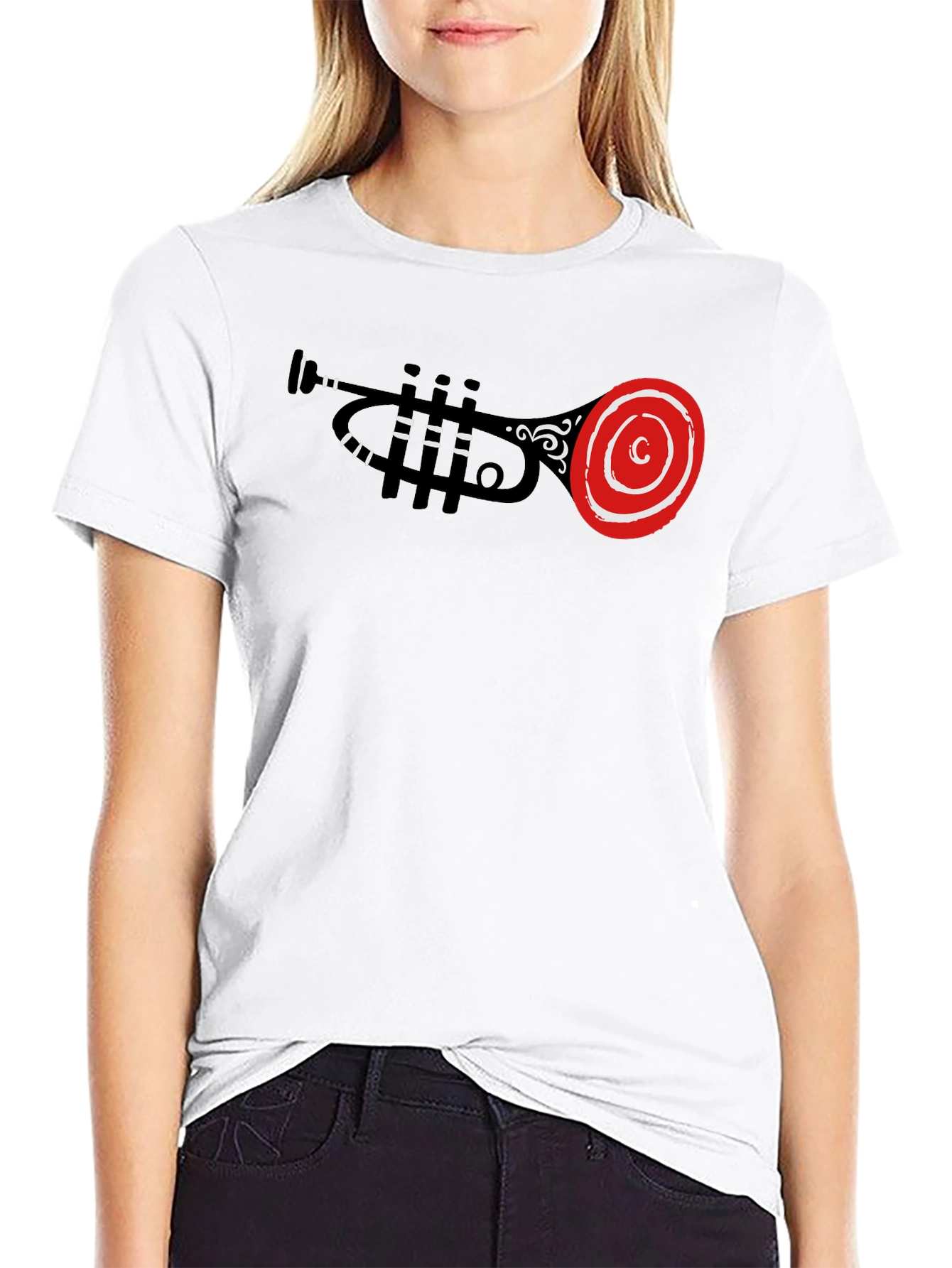 Trumpet Graphic Black T-Shirt
