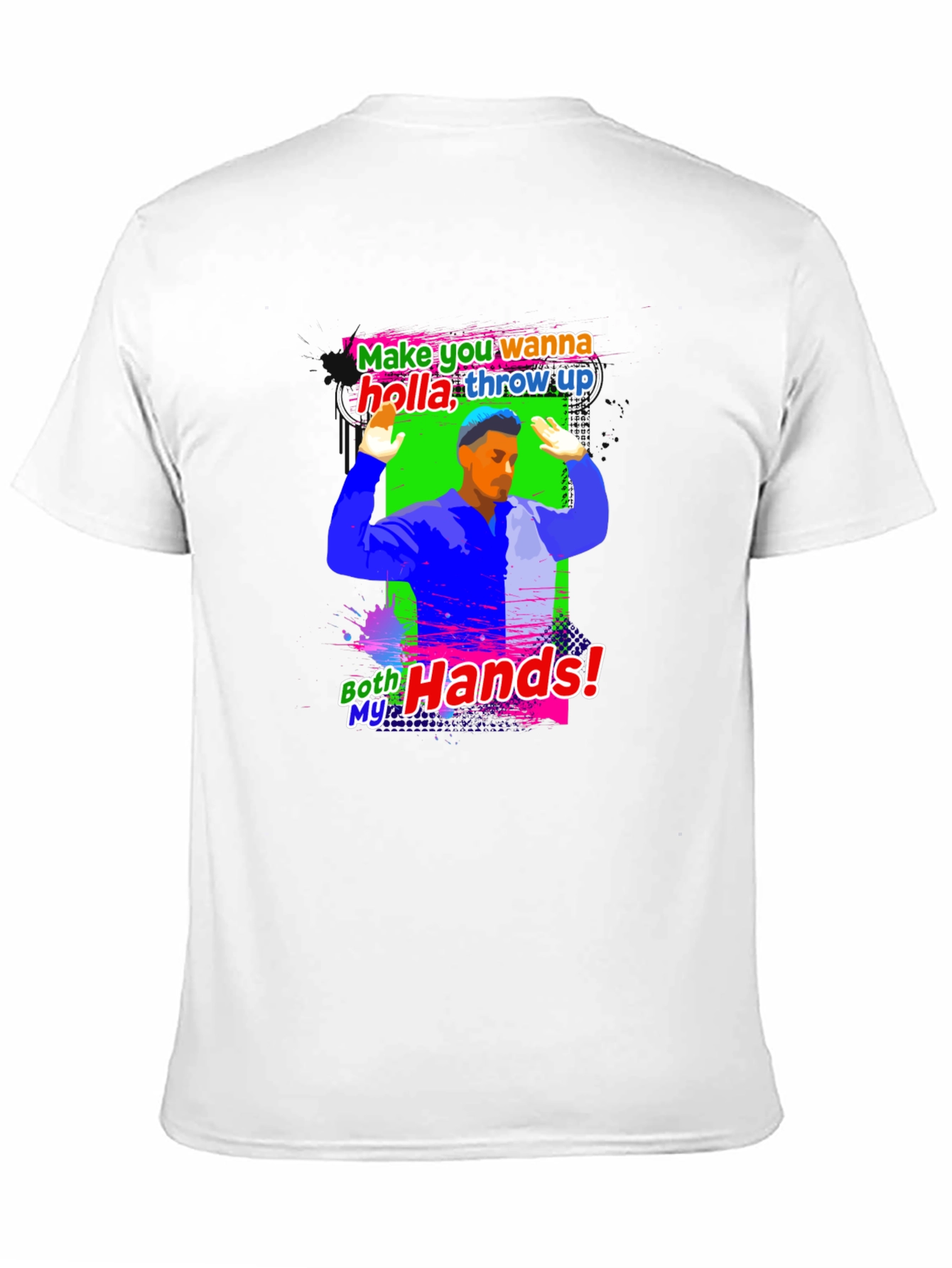 Holla Throw Up Graphic T-Shirt