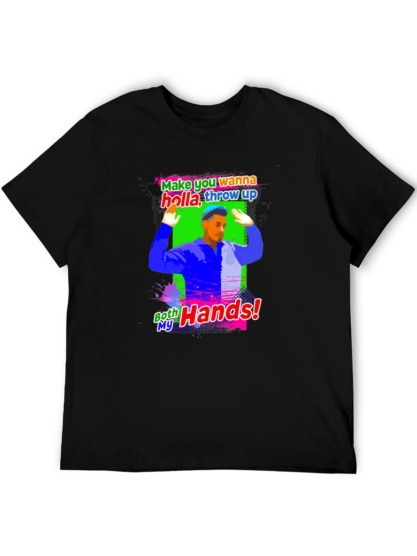 Holla Throw Up Graphic T-Shirt