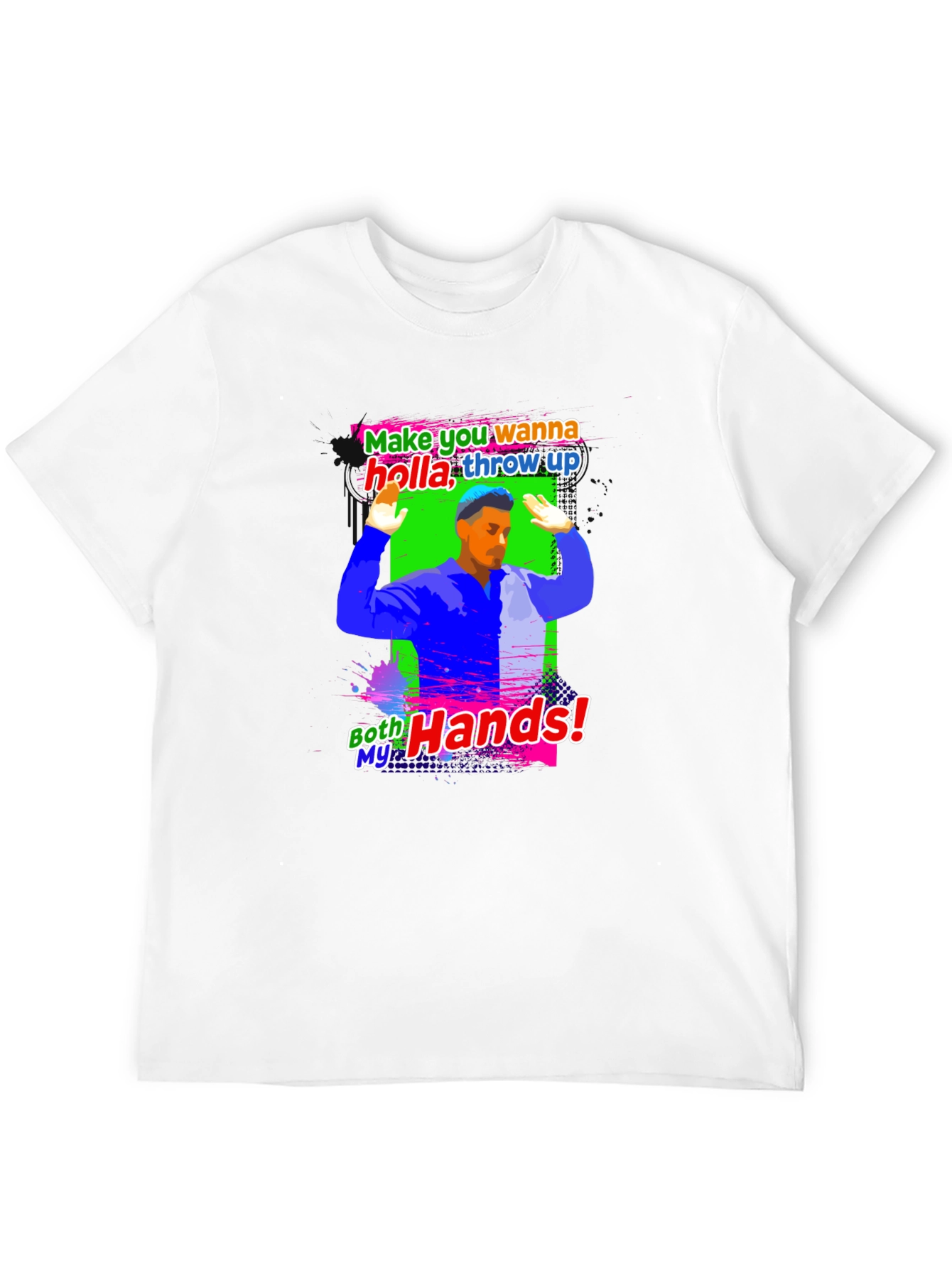 Holla Throw Up Graphic T-Shirt