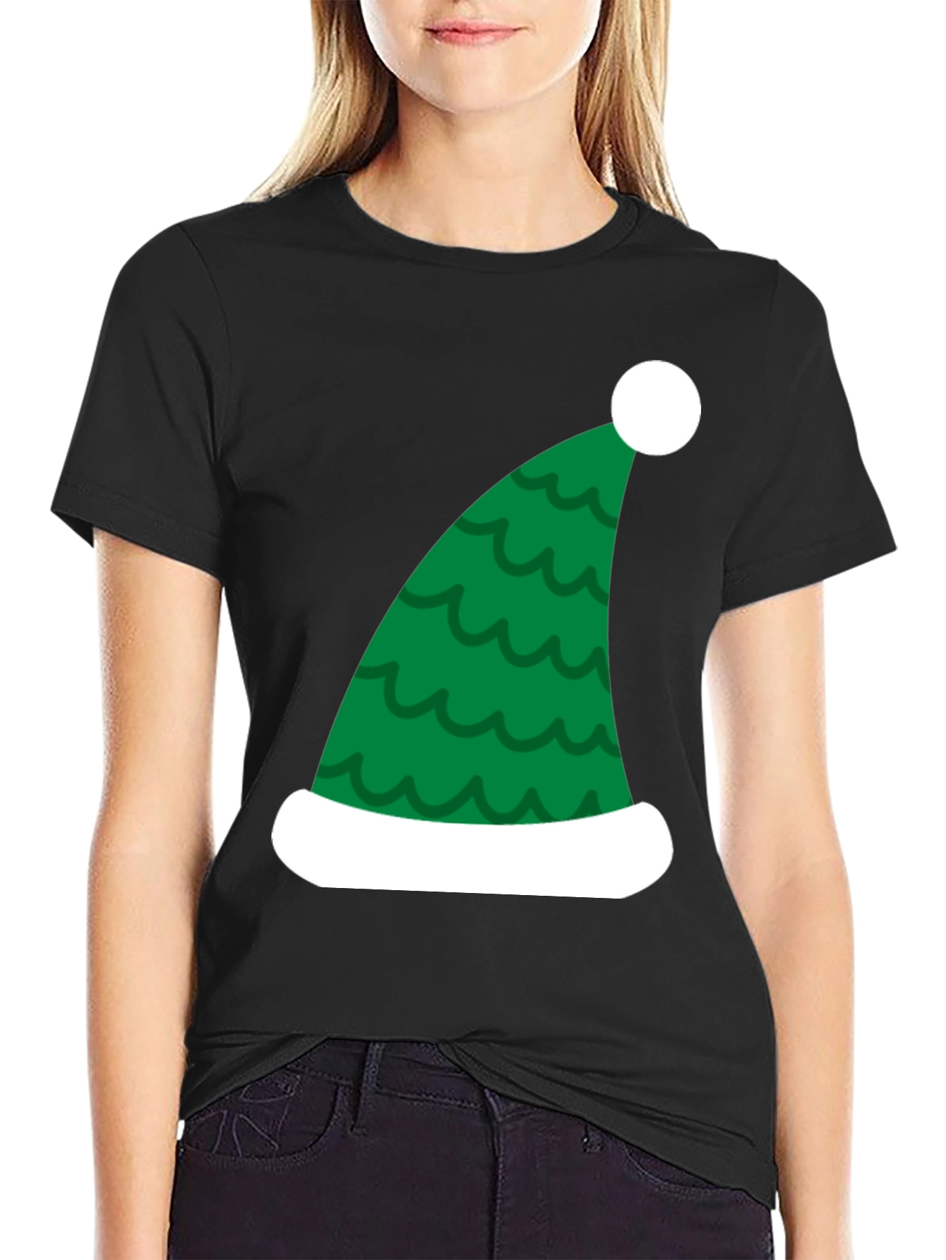 Festive Elf Hat Graphic Tee