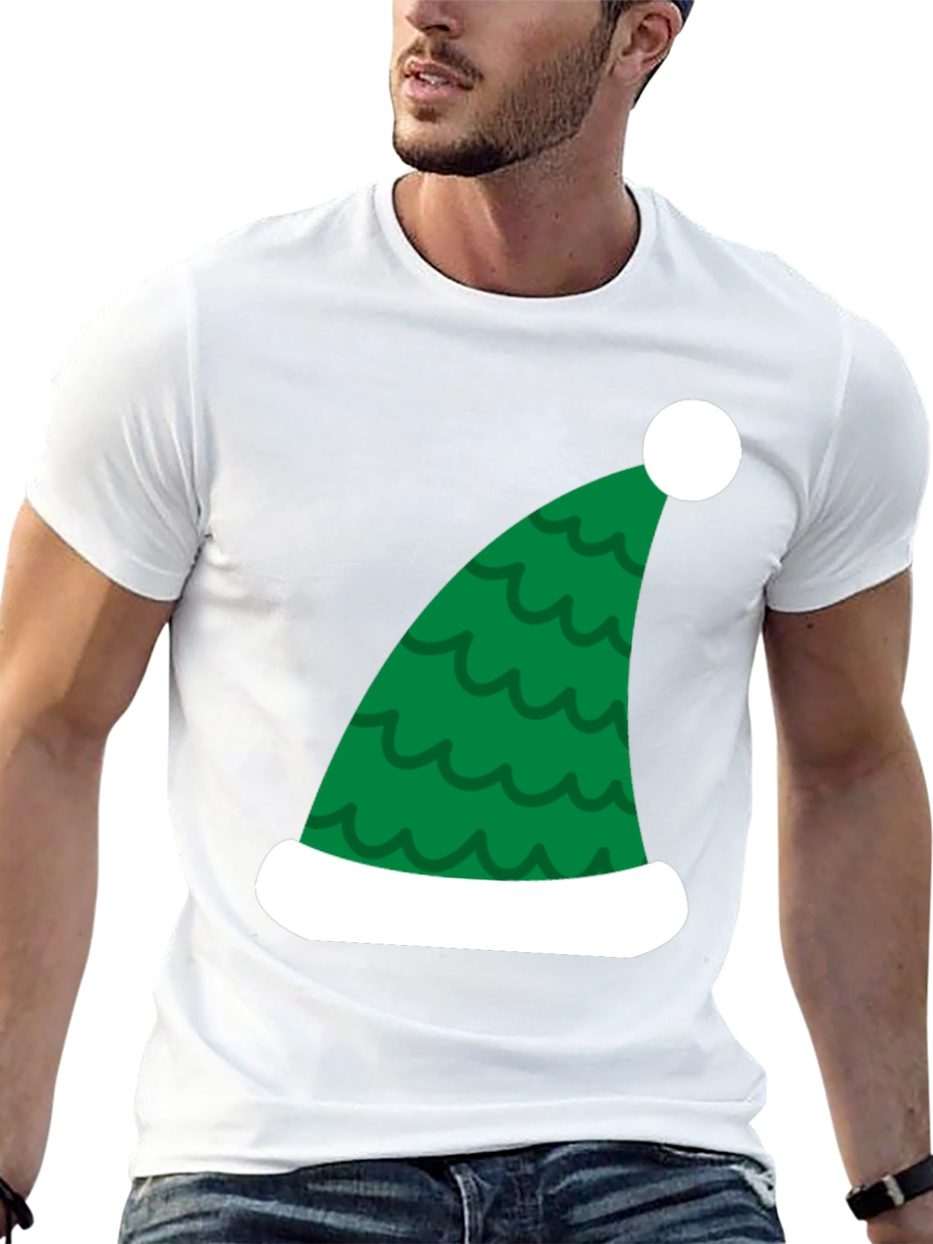 Festive Elf Hat Graphic Tee