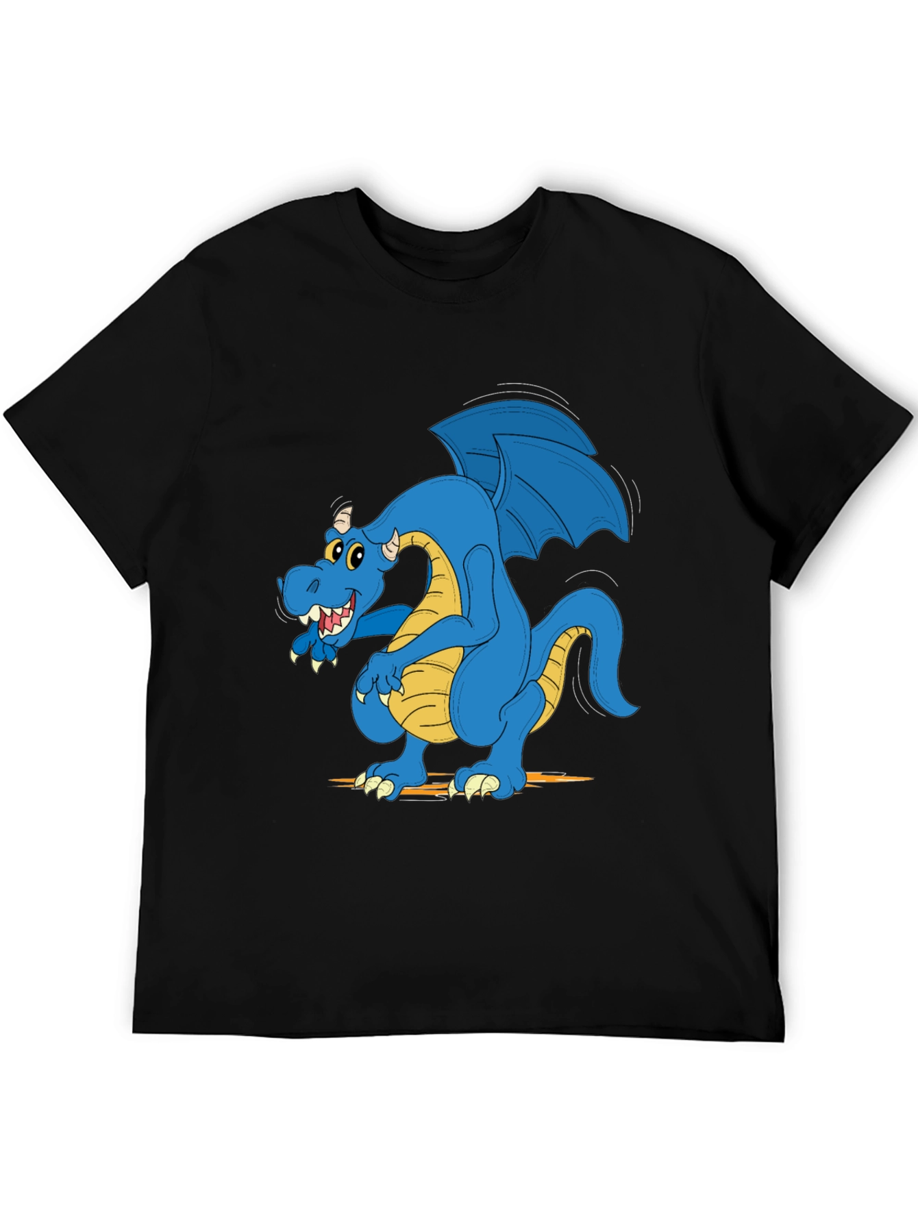 Blue Dragon Graphic Tee - Mens Black T-Shirt