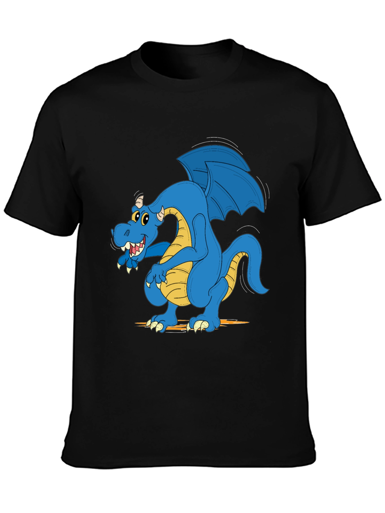Blue Dragon Graphic Tee - Mens Black T-Shirt
