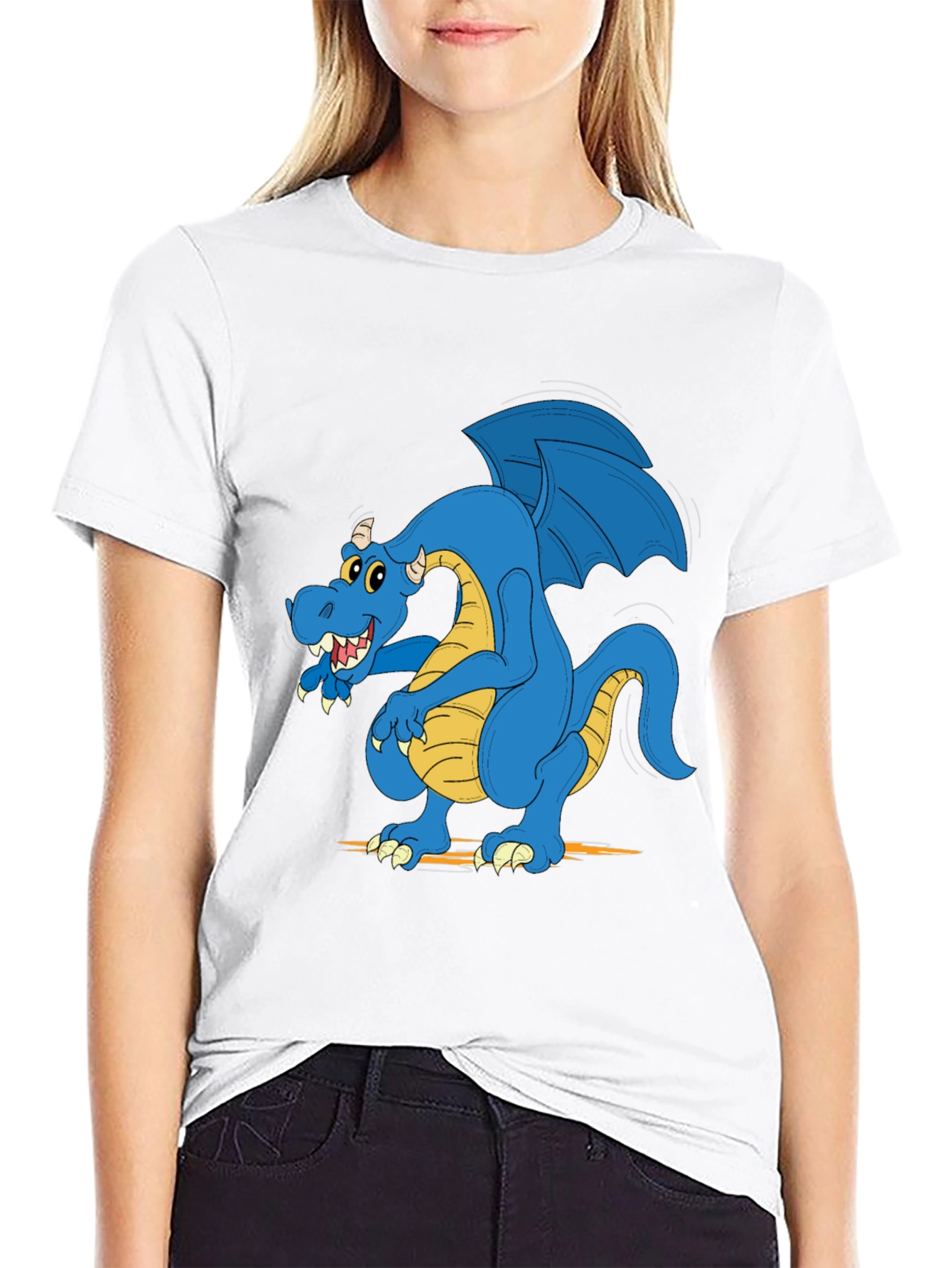 Blue Dragon Graphic Tee - Mens Black T-Shirt