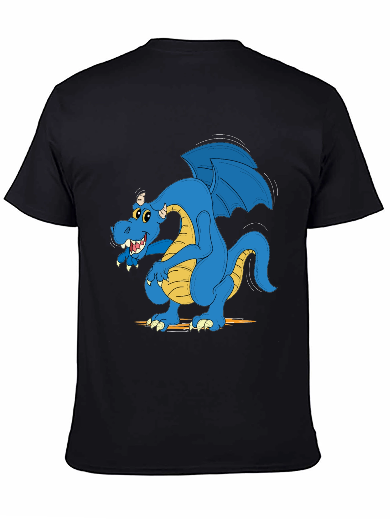 Blue Dragon Graphic Tee - Mens Black T-Shirt