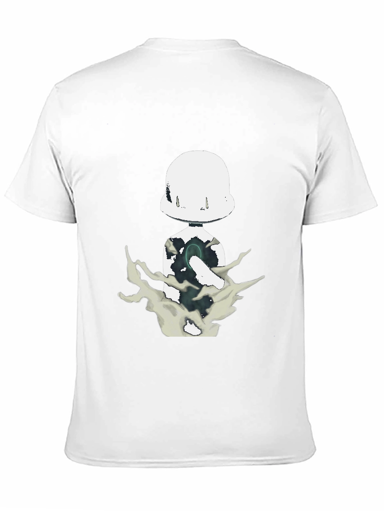 Abstract Figure Graphic Black T-Shirt