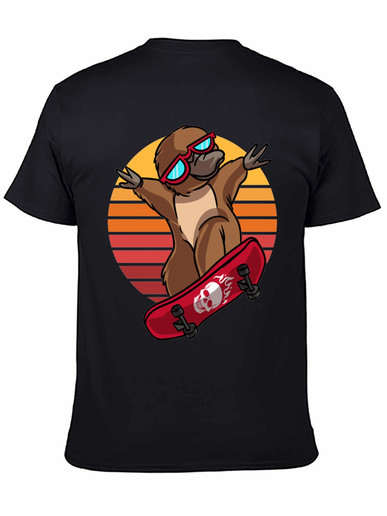 Cool Platypus Skateboarder T-Shirt