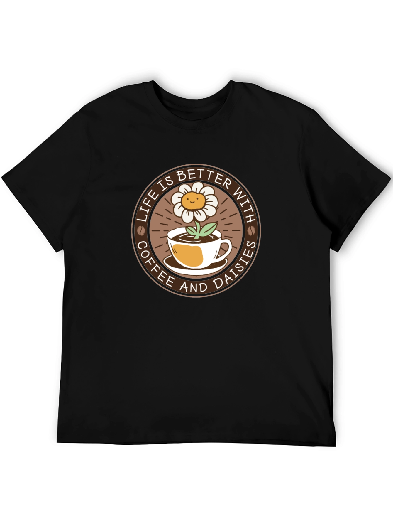 Life is Better with Coffee & Daisies T-Shirt