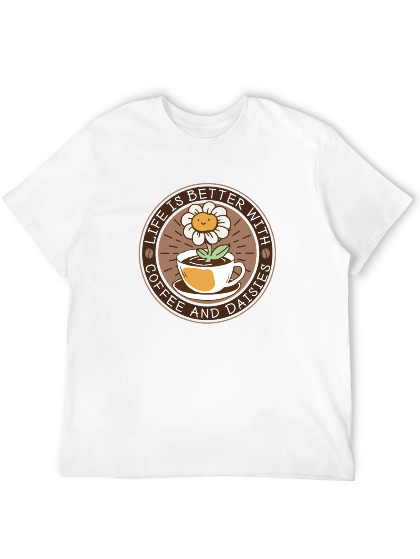 Life is Better with Coffee & Daisies T-Shirt