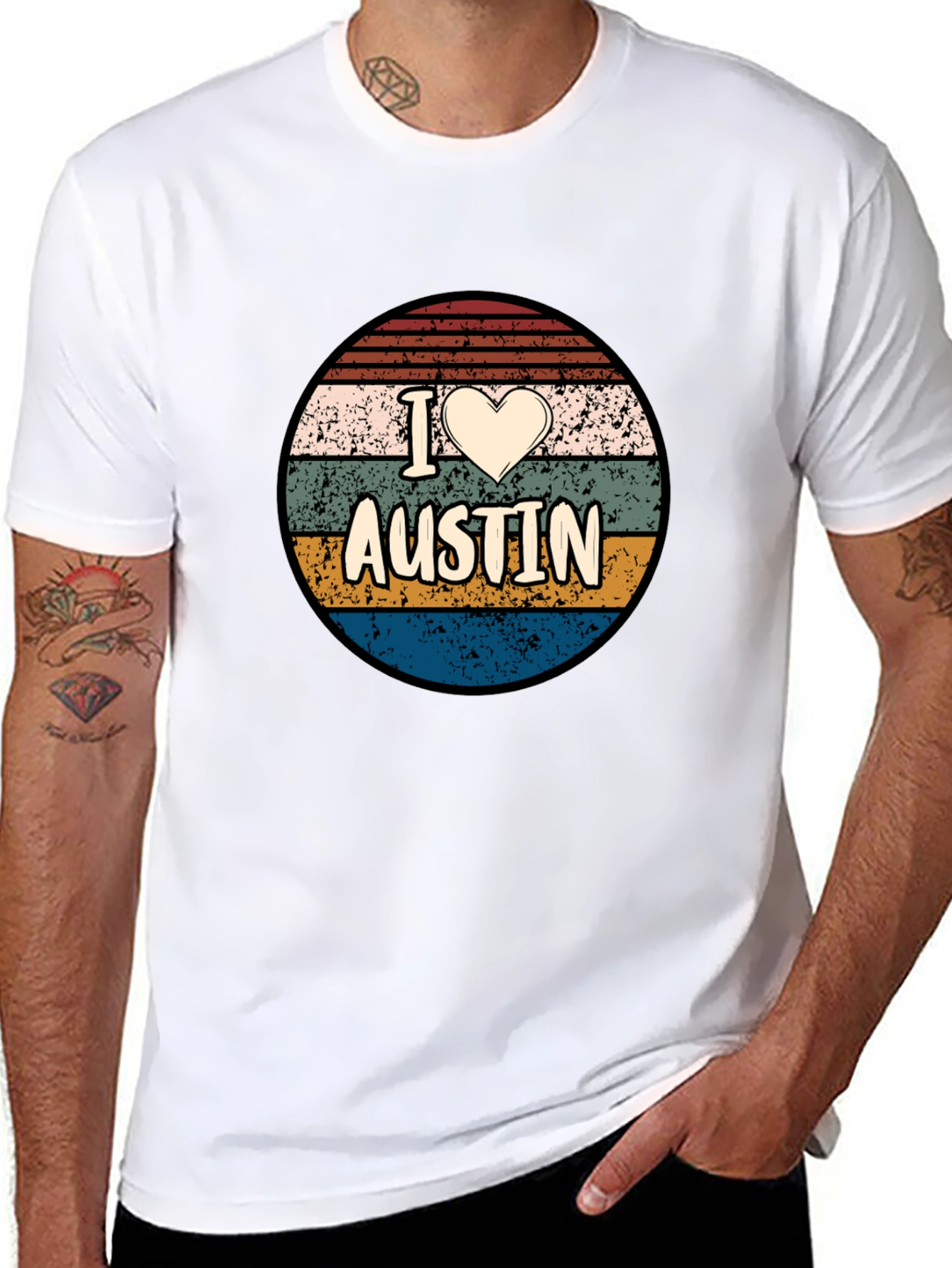 I Heart Austin Retro T-Shirt