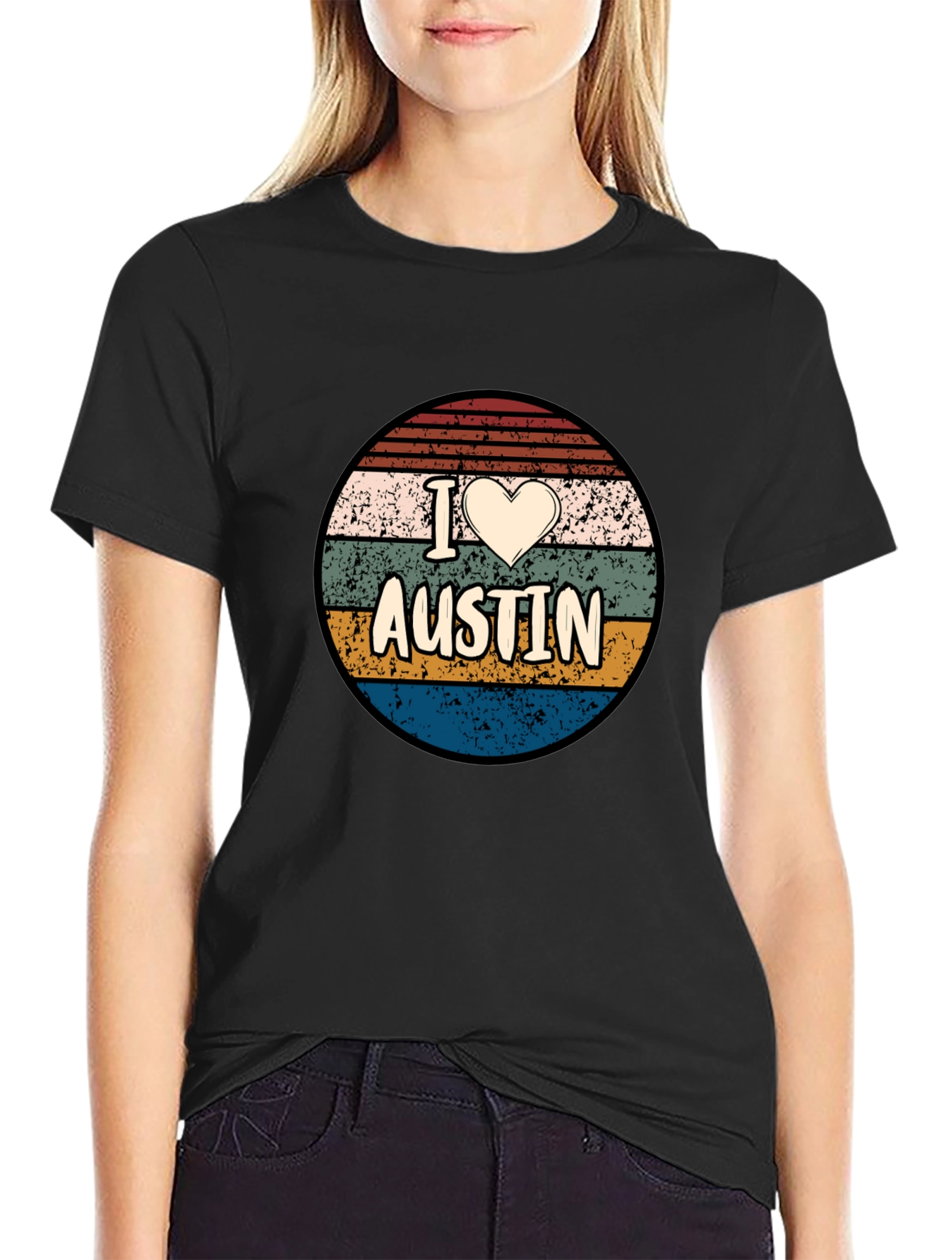 I Heart Austin Retro T-Shirt