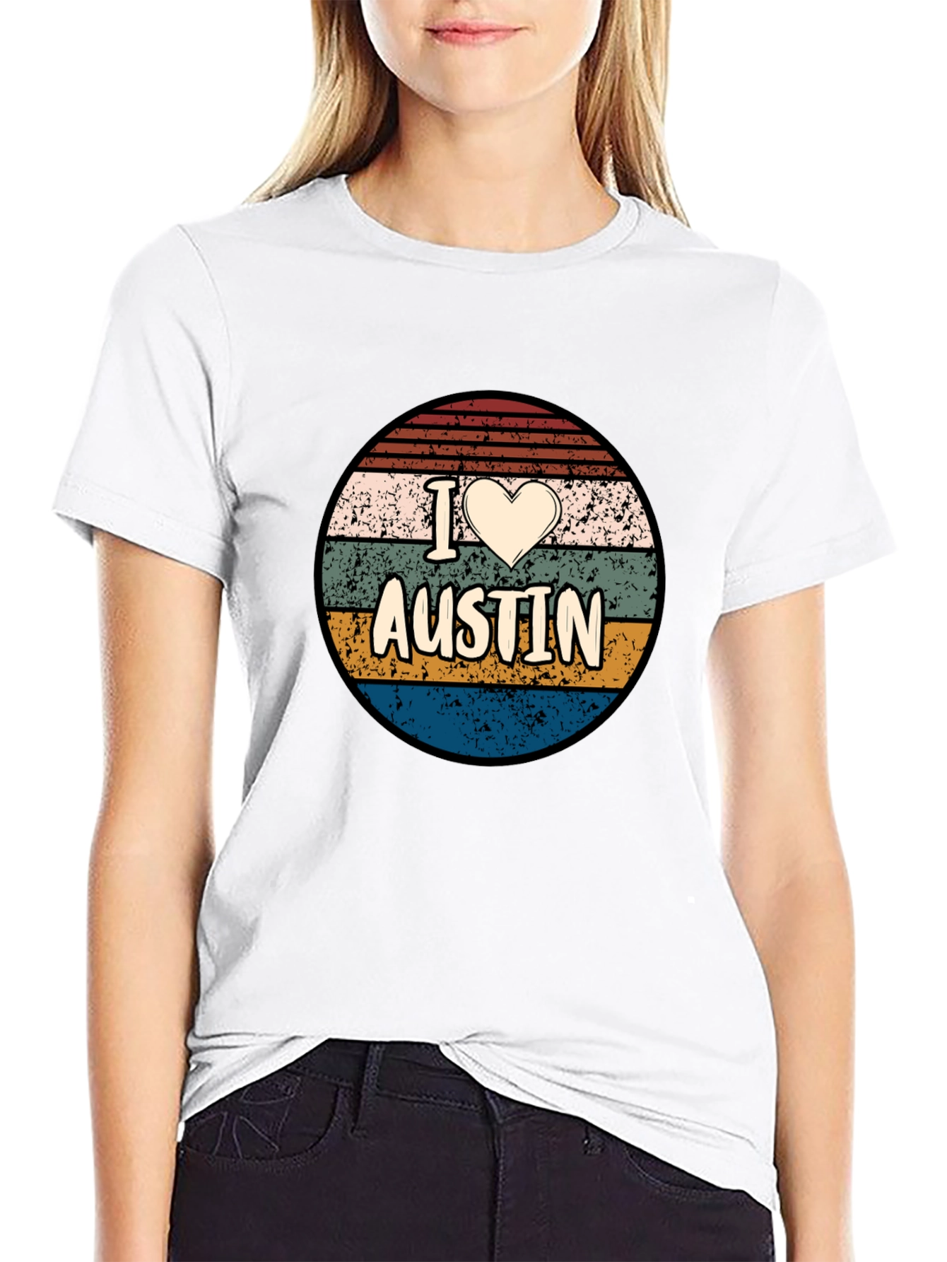 I Heart Austin Retro T-Shirt