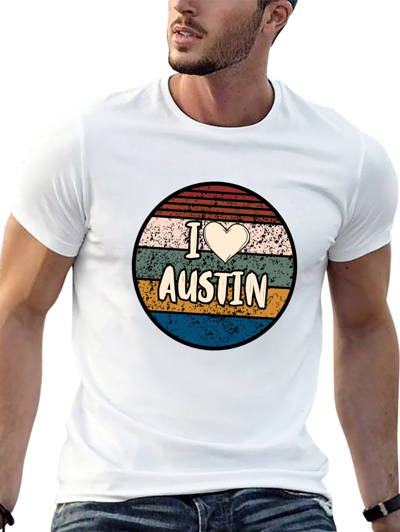 I Heart Austin Retro T-Shirt