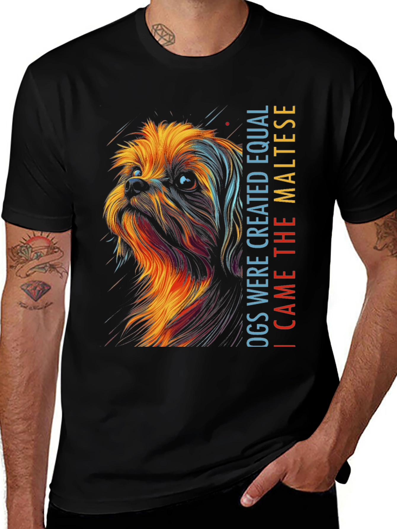 Maltese Dog Graphic T-Shirt - Unisex