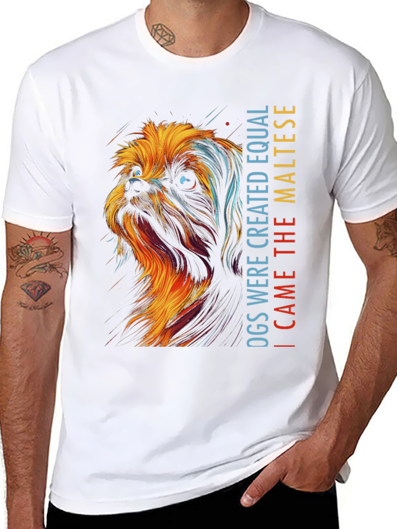 Maltese Dog Graphic T-Shirt - Unisex