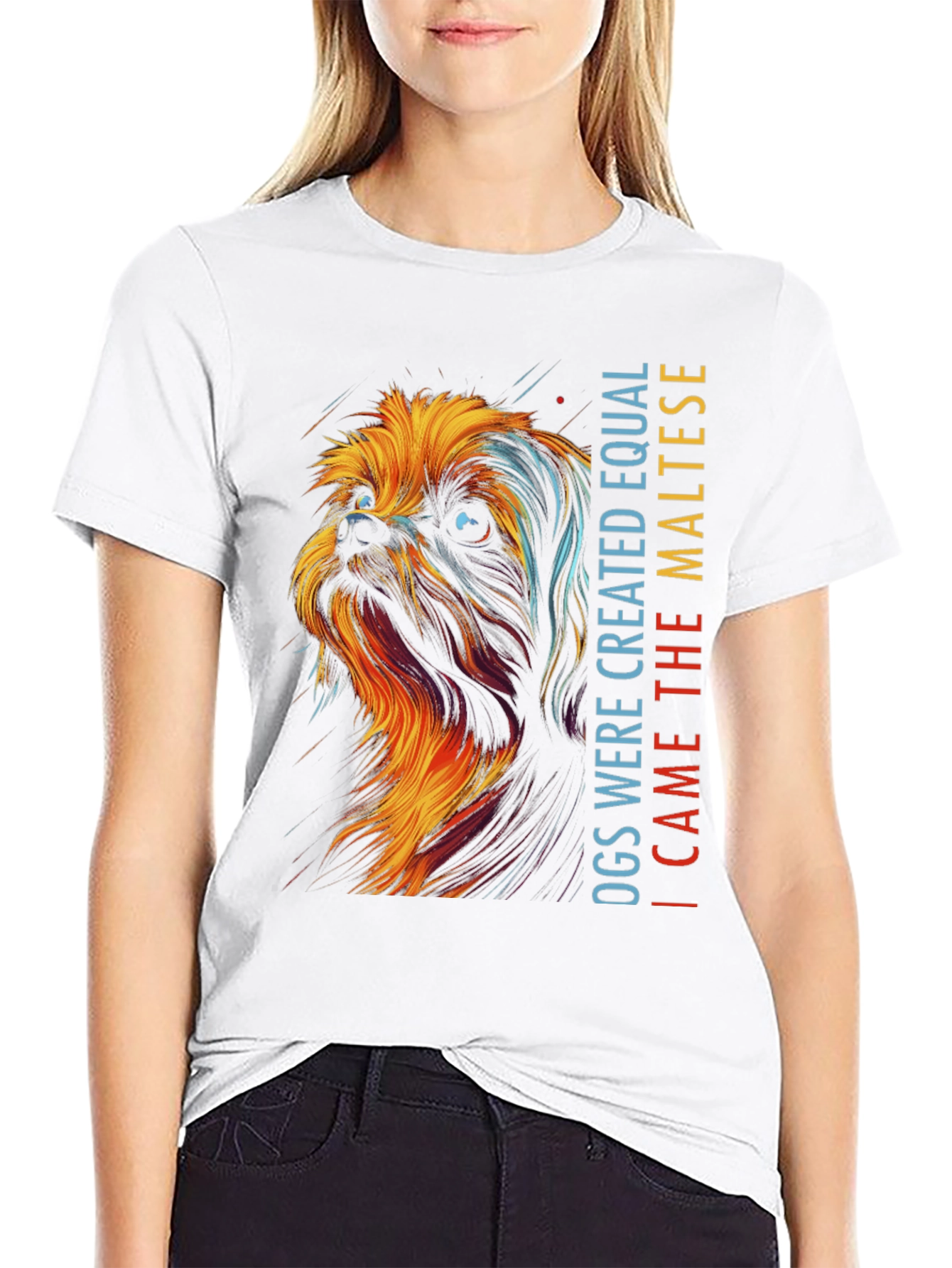 Maltese Dog Graphic T-Shirt - Unisex