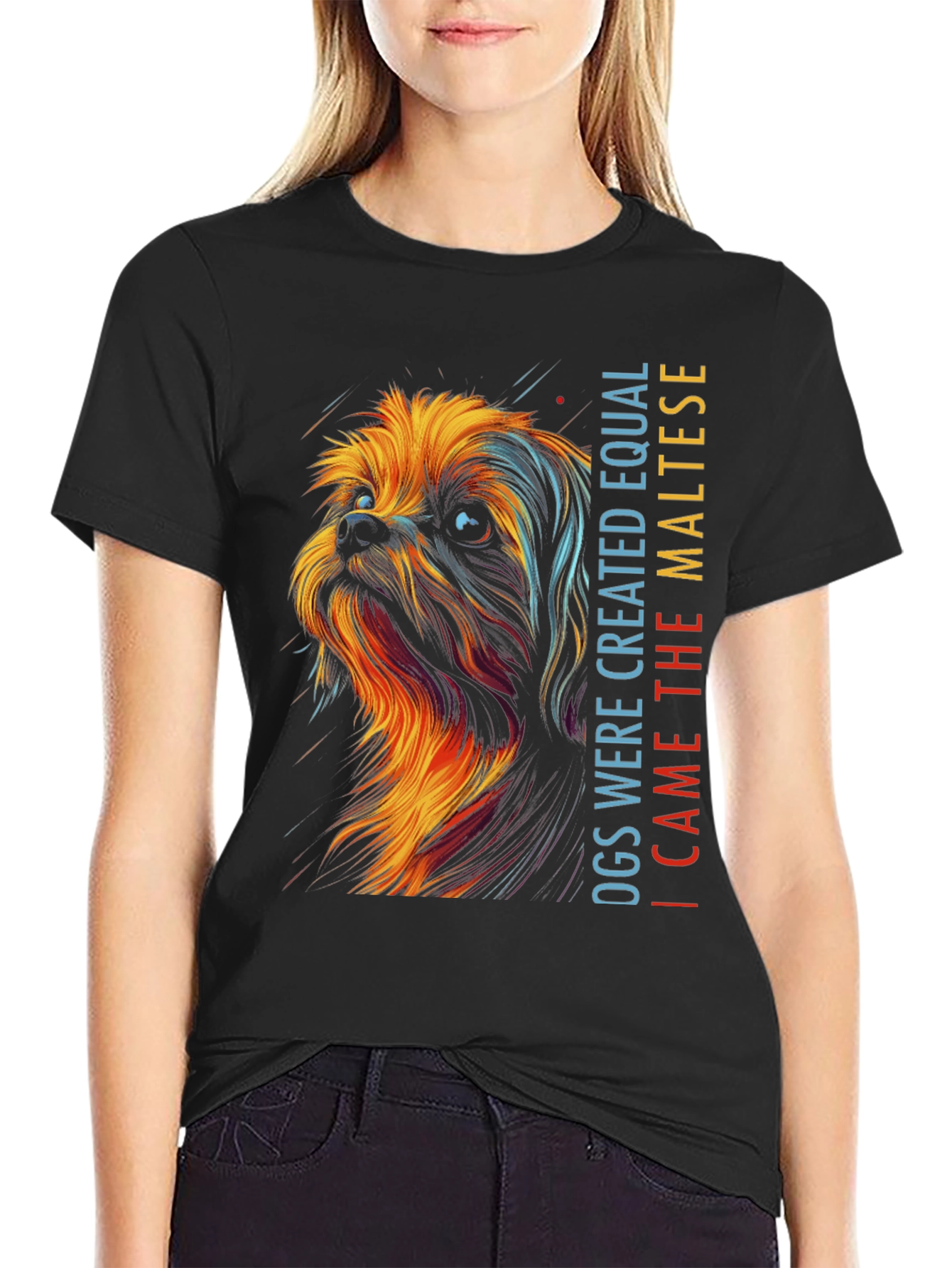 Maltese Dog Graphic T-Shirt - Unisex