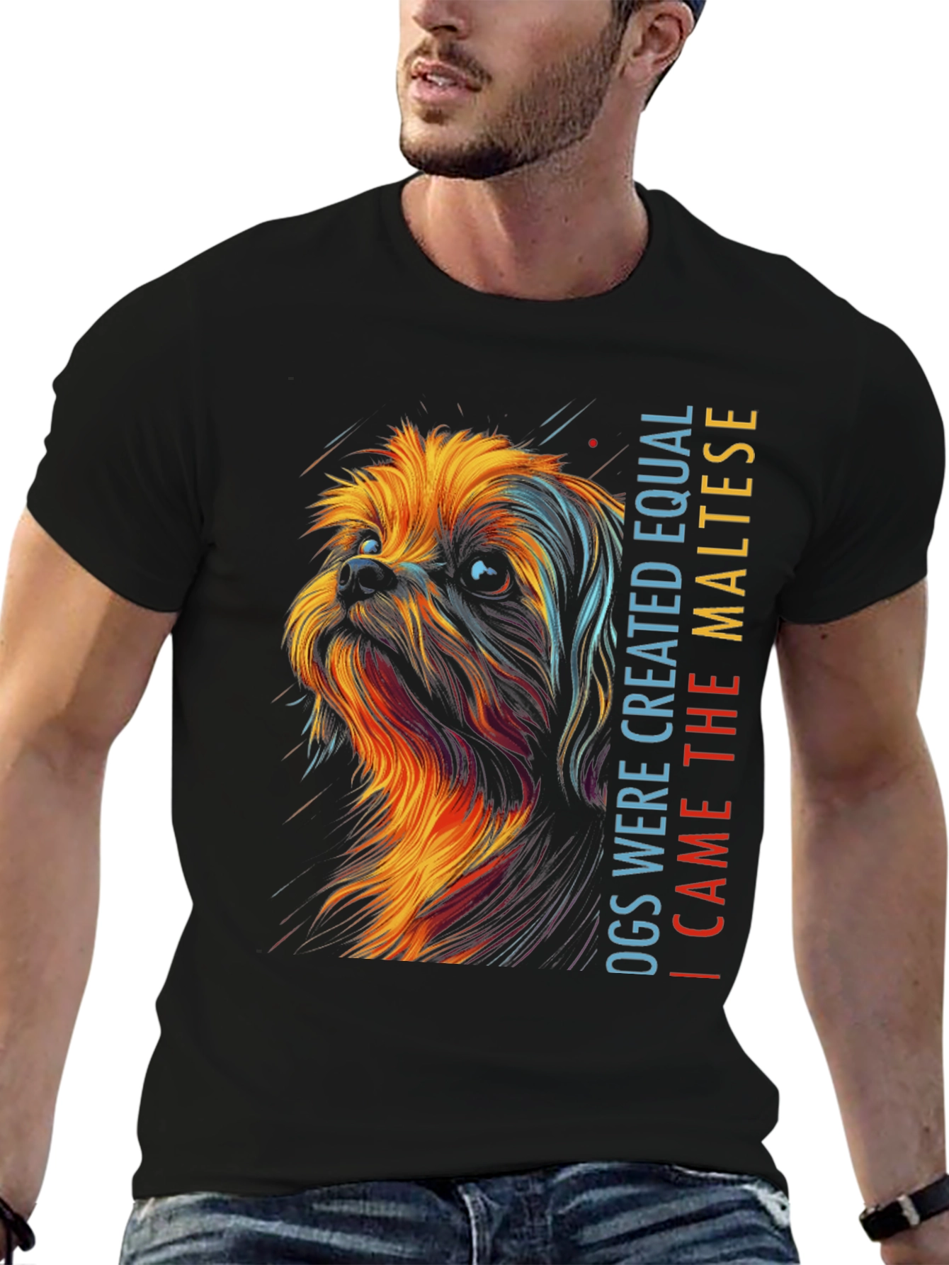 Maltese Dog Graphic T-Shirt - Unisex