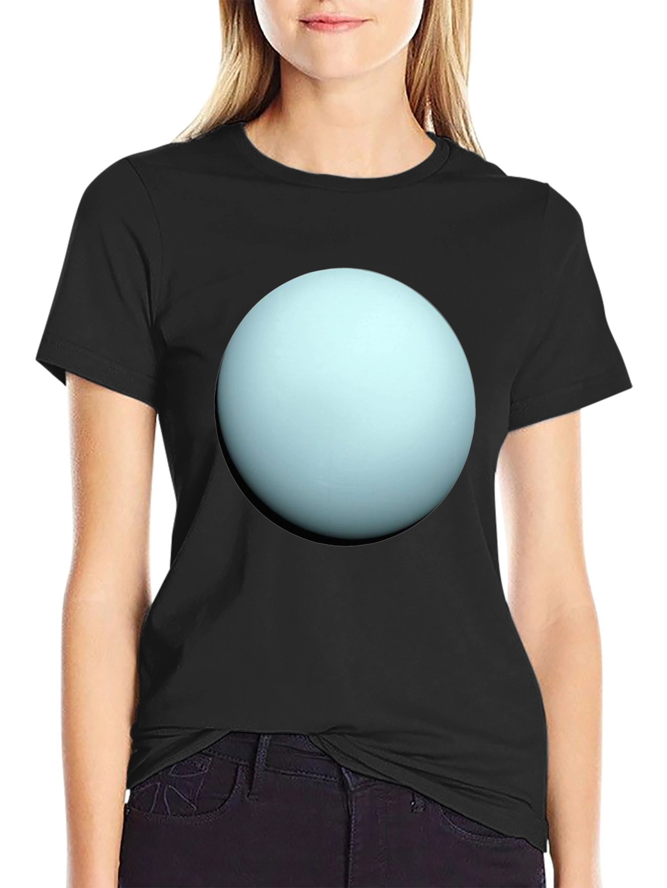 Uranus Graphic T-Shirt - Black Cotton Tee