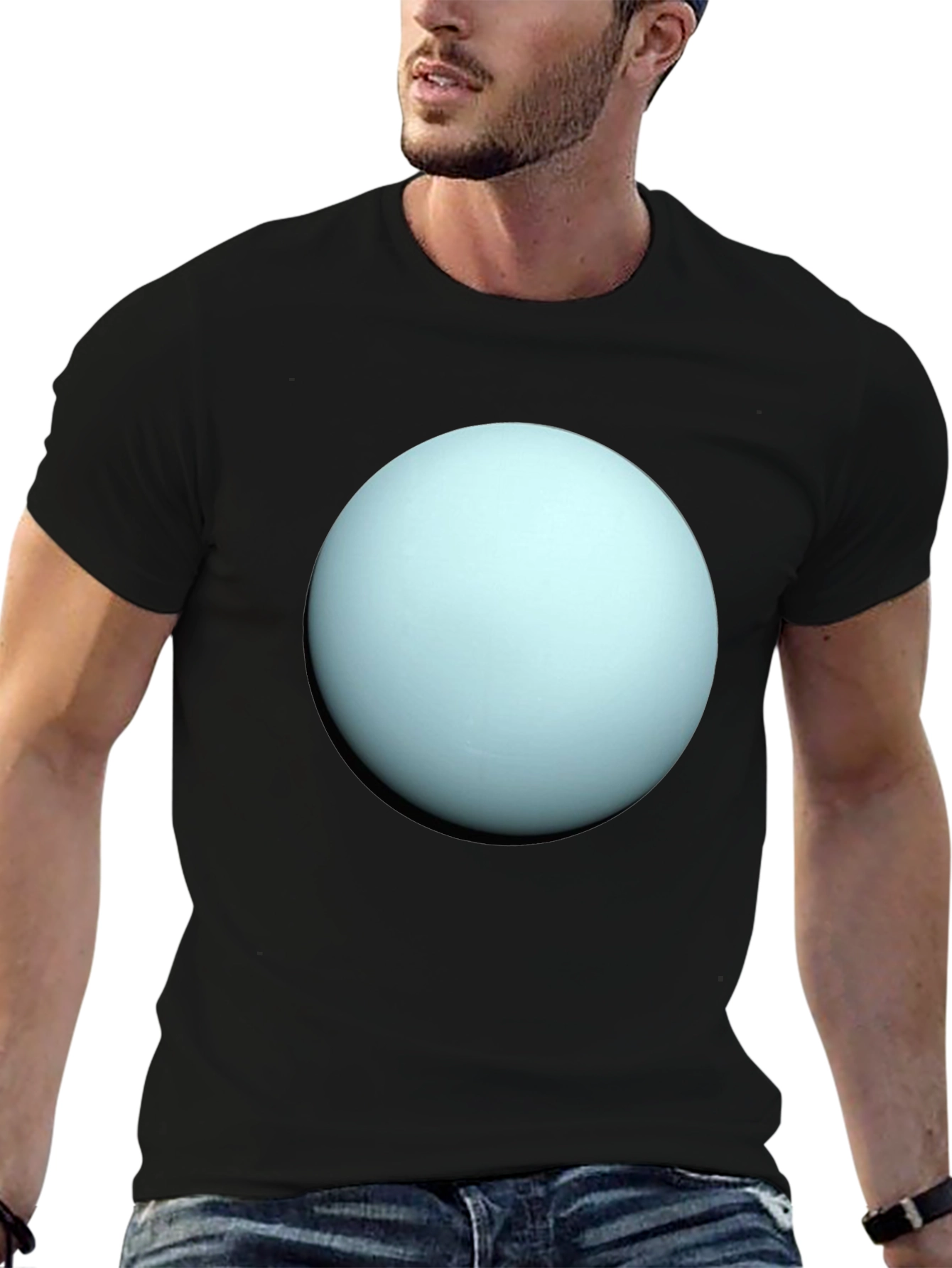 Uranus Graphic T-Shirt - Black Cotton Tee