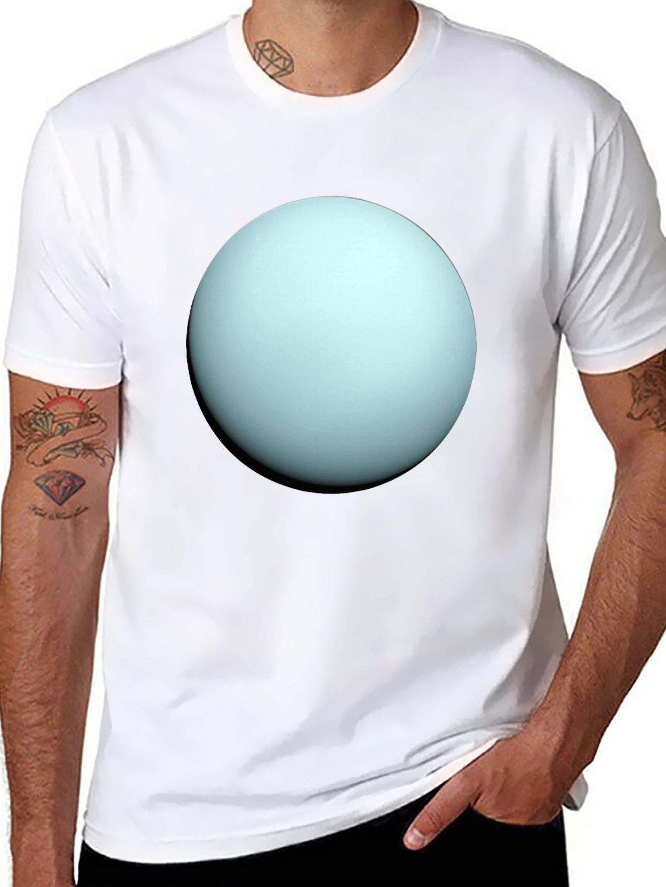 Uranus Graphic T-Shirt - Black Cotton Tee
