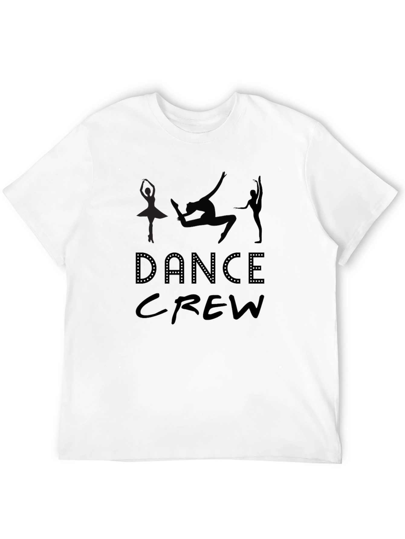 Dance Crew Graphic Tee - Black