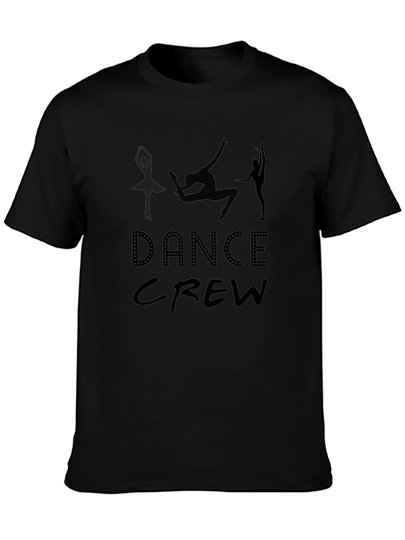 Dance Crew Graphic Tee - Black
