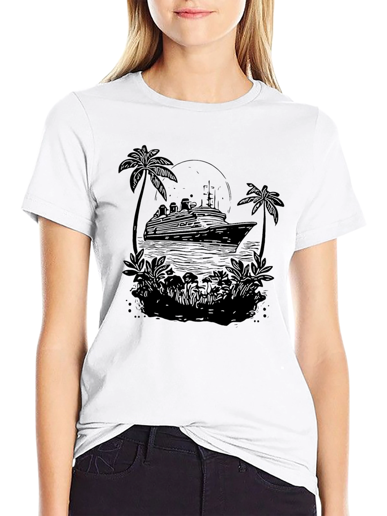 Cruise Ship Graphic T-Shirt - Island Getaway