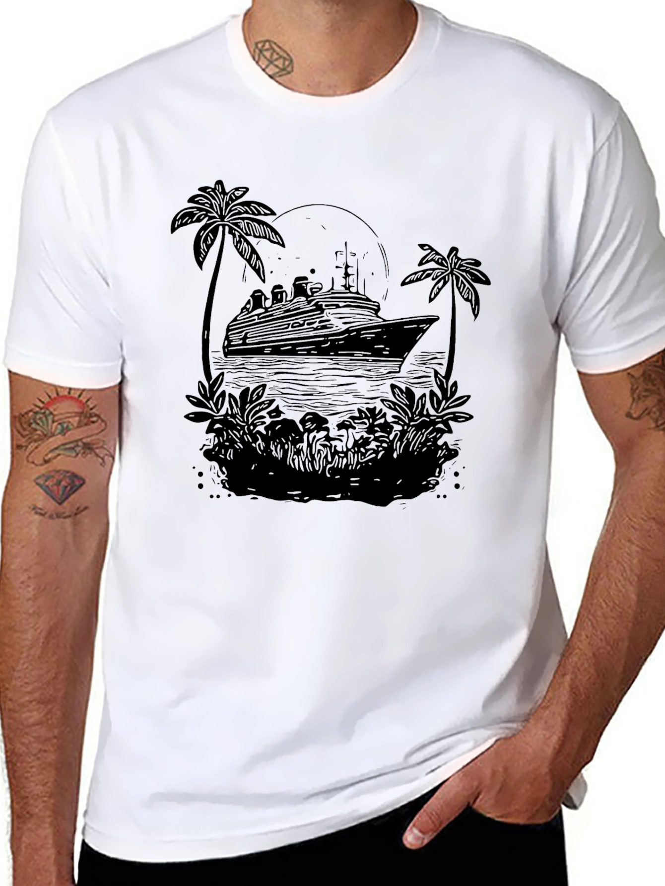 Cruise Ship Graphic T-Shirt - Island Getaway