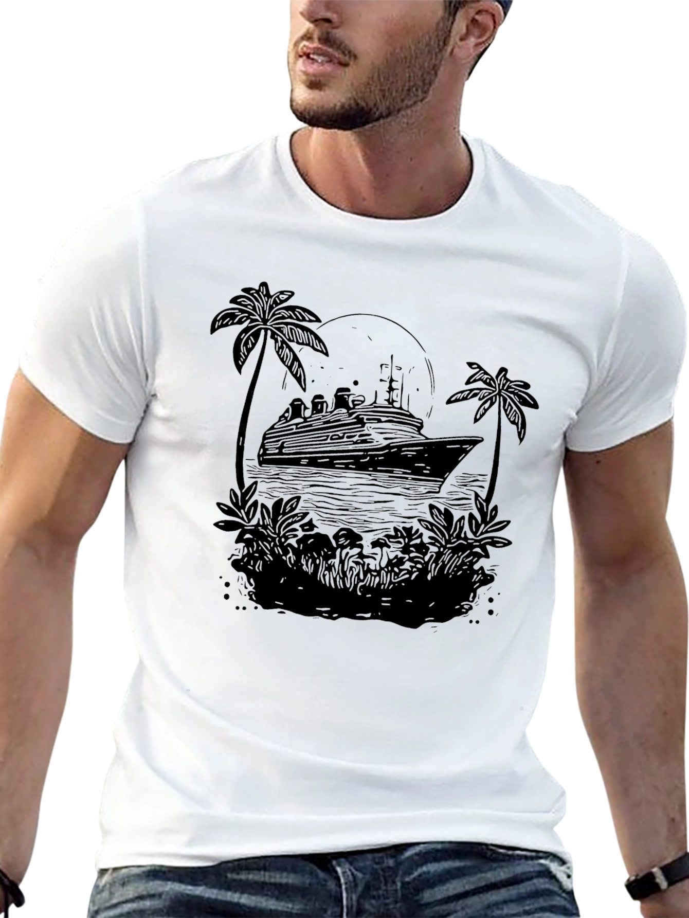 Cruise Ship Graphic T-Shirt - Island Getaway