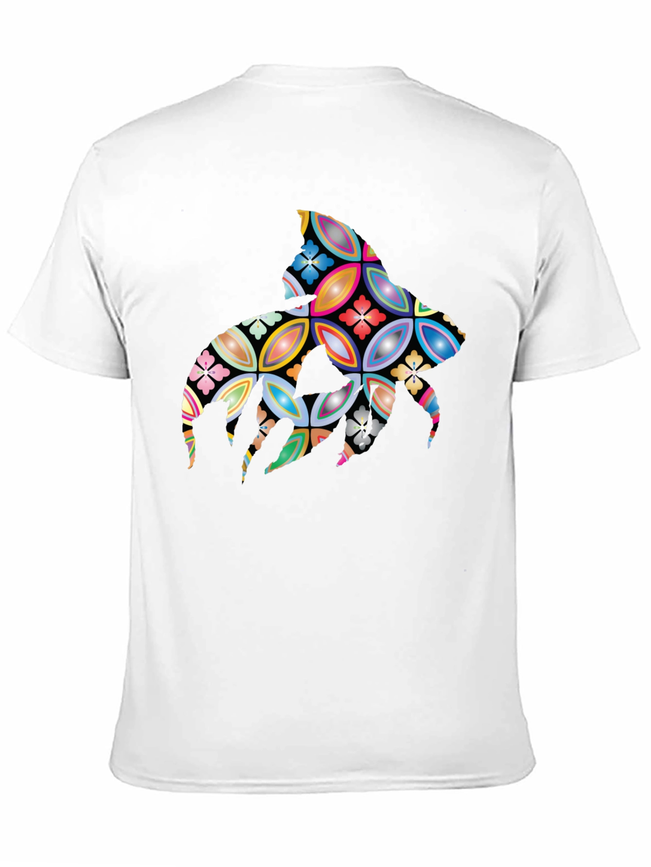 Abstract Floral Stingray Graphic Tee