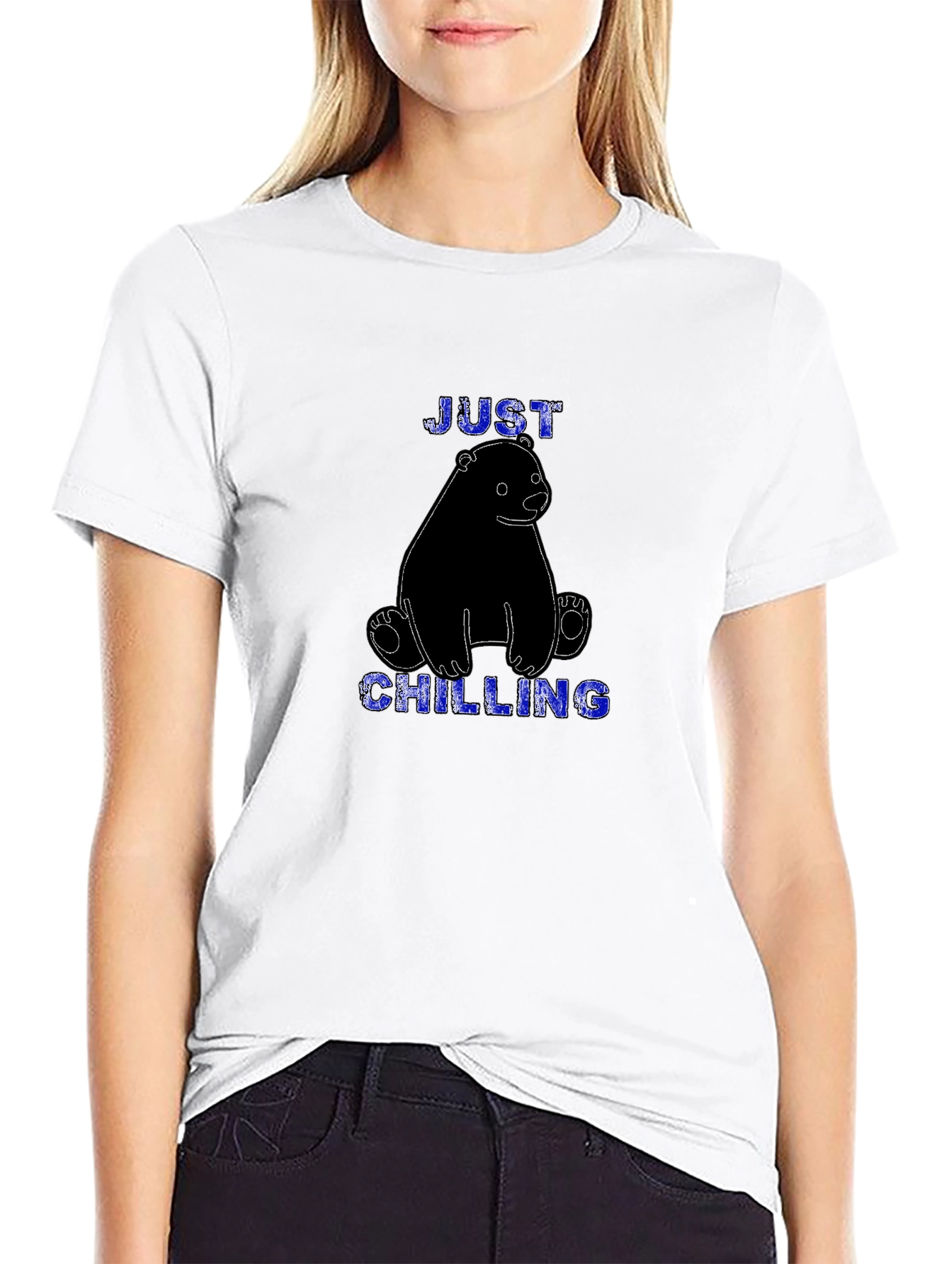 Just Chilling Bear Graphic T-Shirt