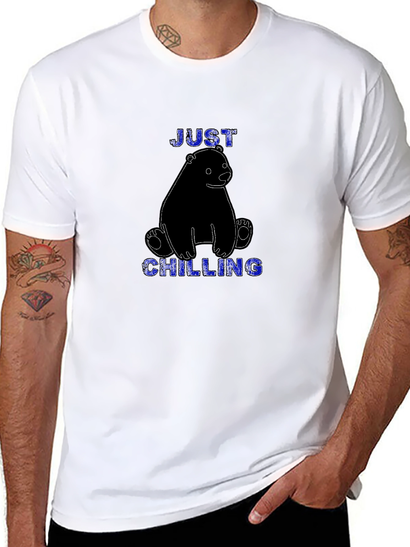 Just Chilling Bear Graphic T-Shirt